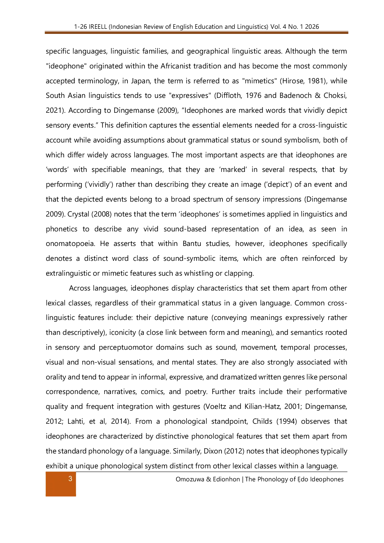 JURIS The Phonology of Edo Ideophones