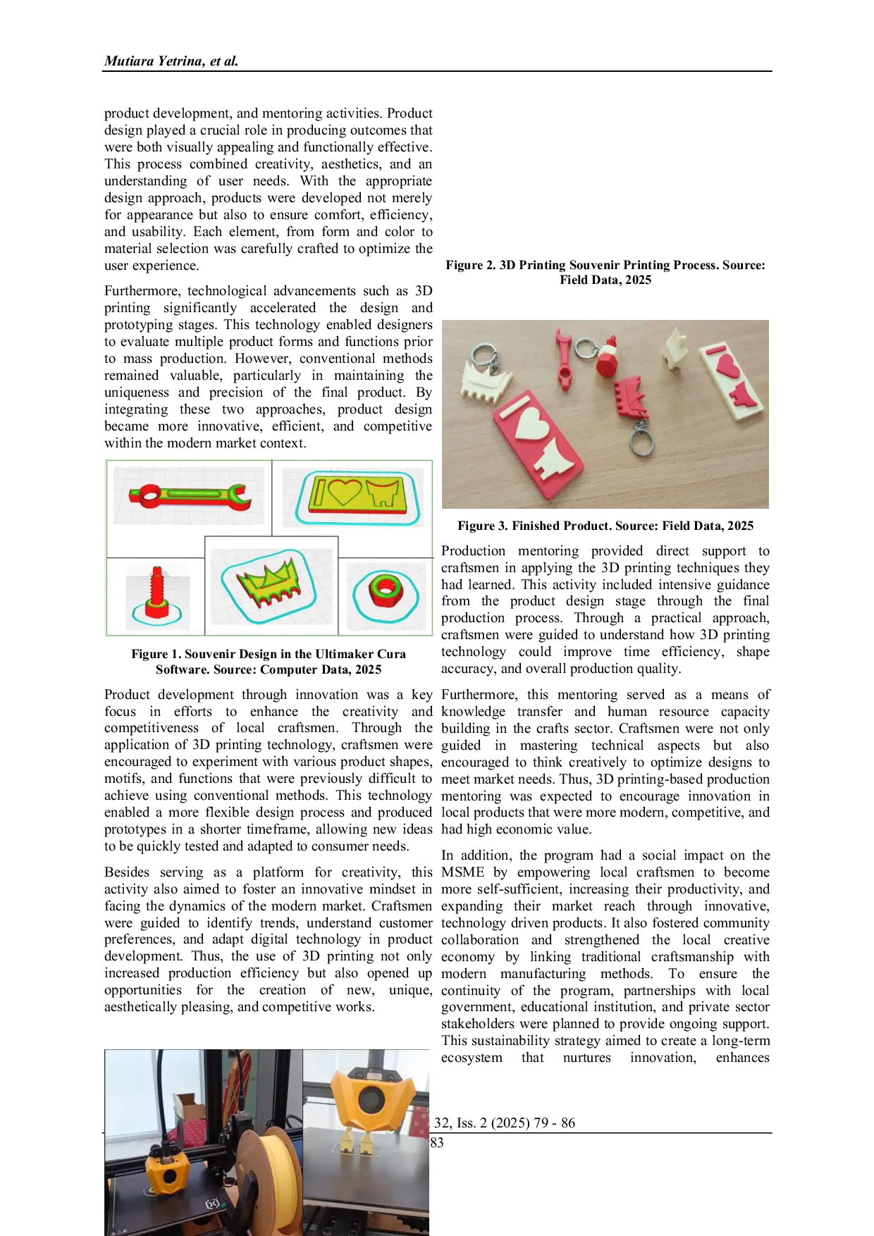 JURIS Community Empowerment in MSME Craft Production Based on Conventional Method and Innovation with 3D Printing