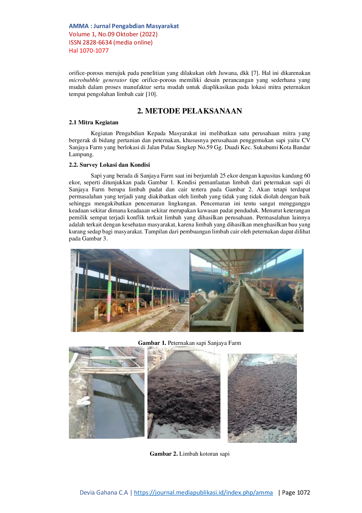 JURIS Implementasi Teknologi Microbubble Generator pada Pengolahan Limbah Cair Kotoran Sapi