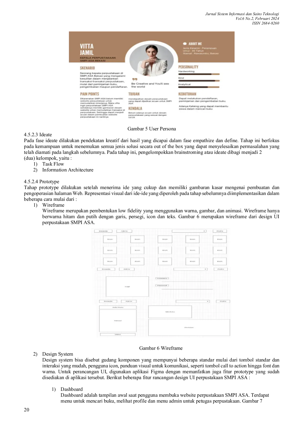 JURIS Perancangan UI UX Design Website Perpusatakaan SMPI ASA Bekasi Menggunakan Metode Design Thinking