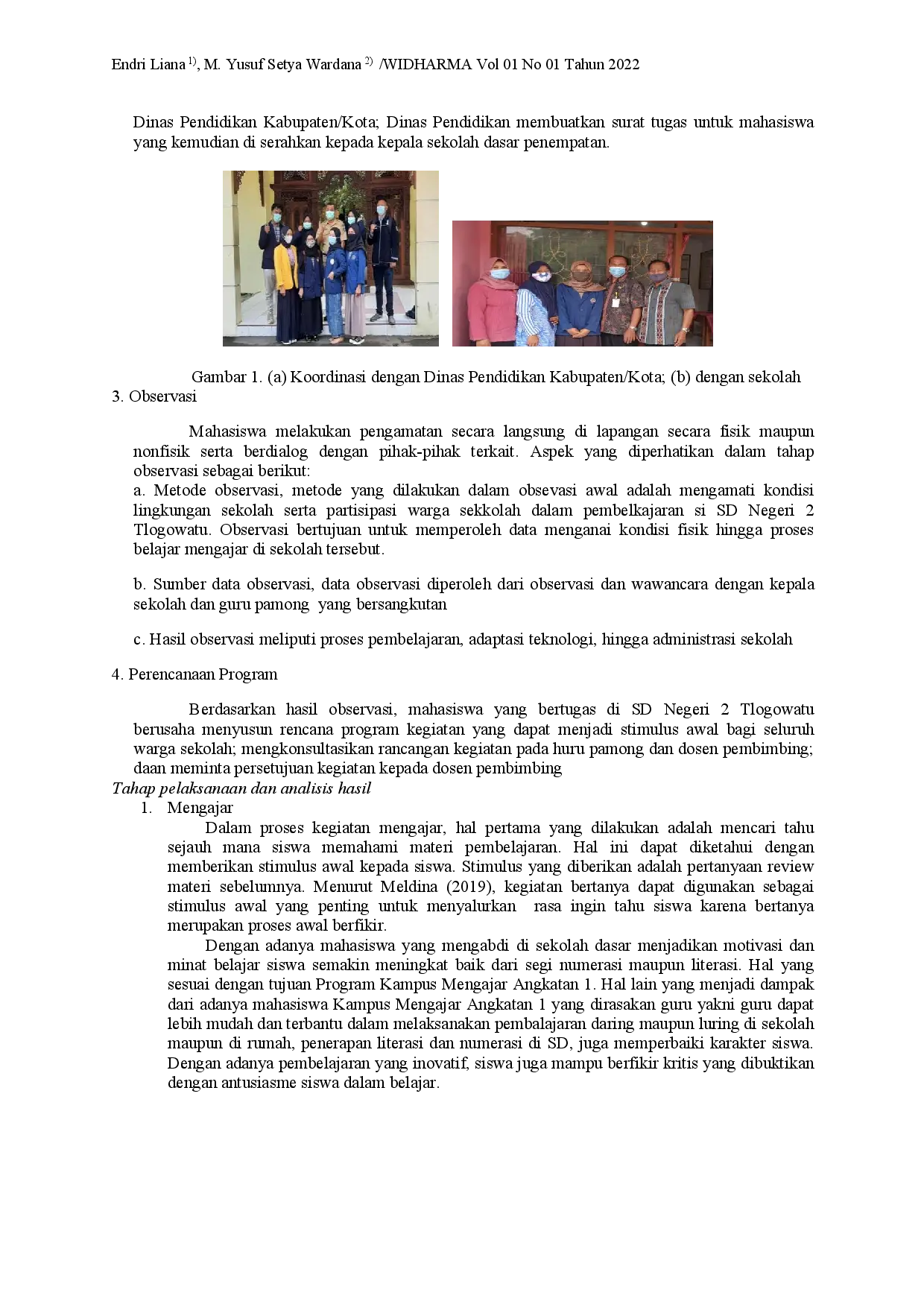 juris Implementasi Program Kampus Mengajar dalam Meningkatkan Kompetensi Siswa di SD Negeri 2 Tlogowatu