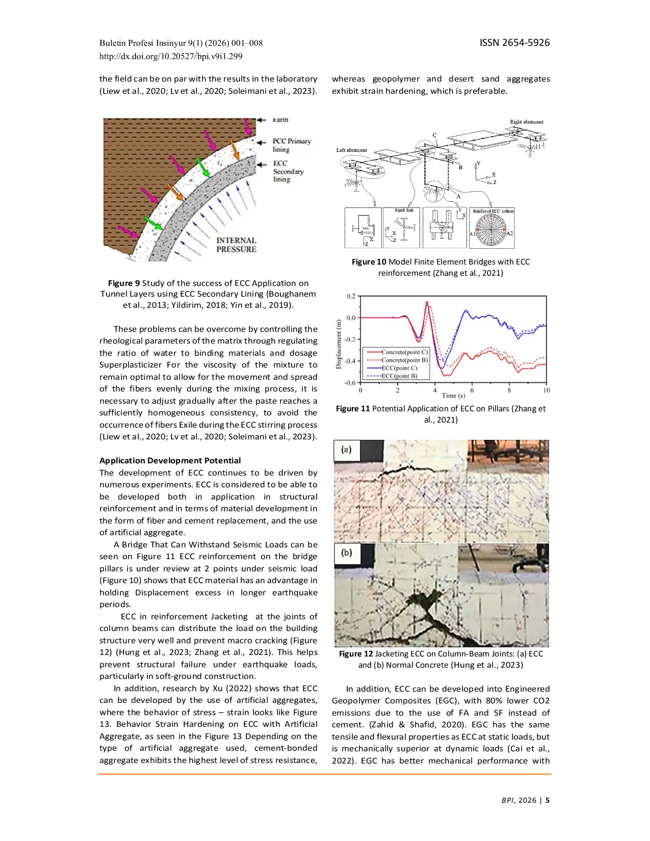 JURIS Hybrid Engineered Cementitious Composites ECC for Building Structures A Literature Review on Material Characteristics and Applications