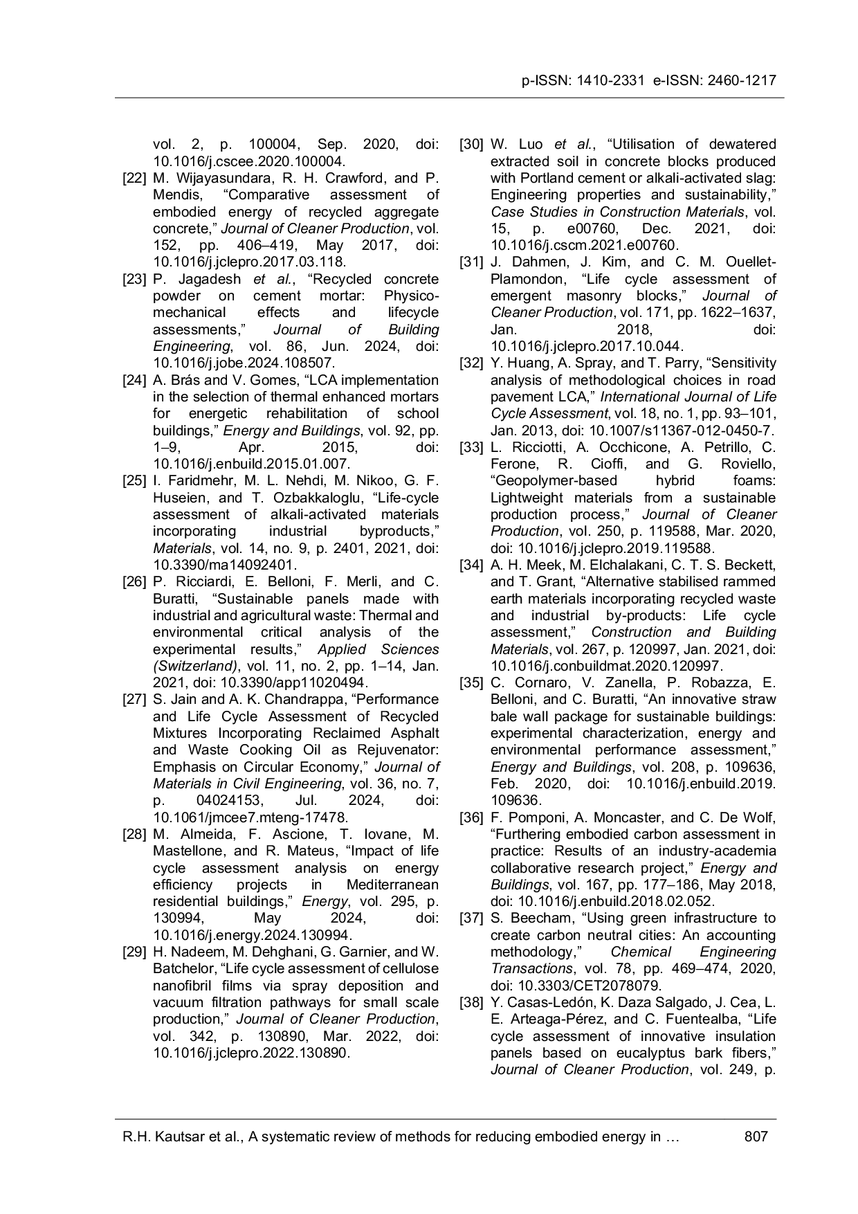 JURIS A systematic review of methods for reducing embodied energy in building materials a quantitative cradle to gate analysis