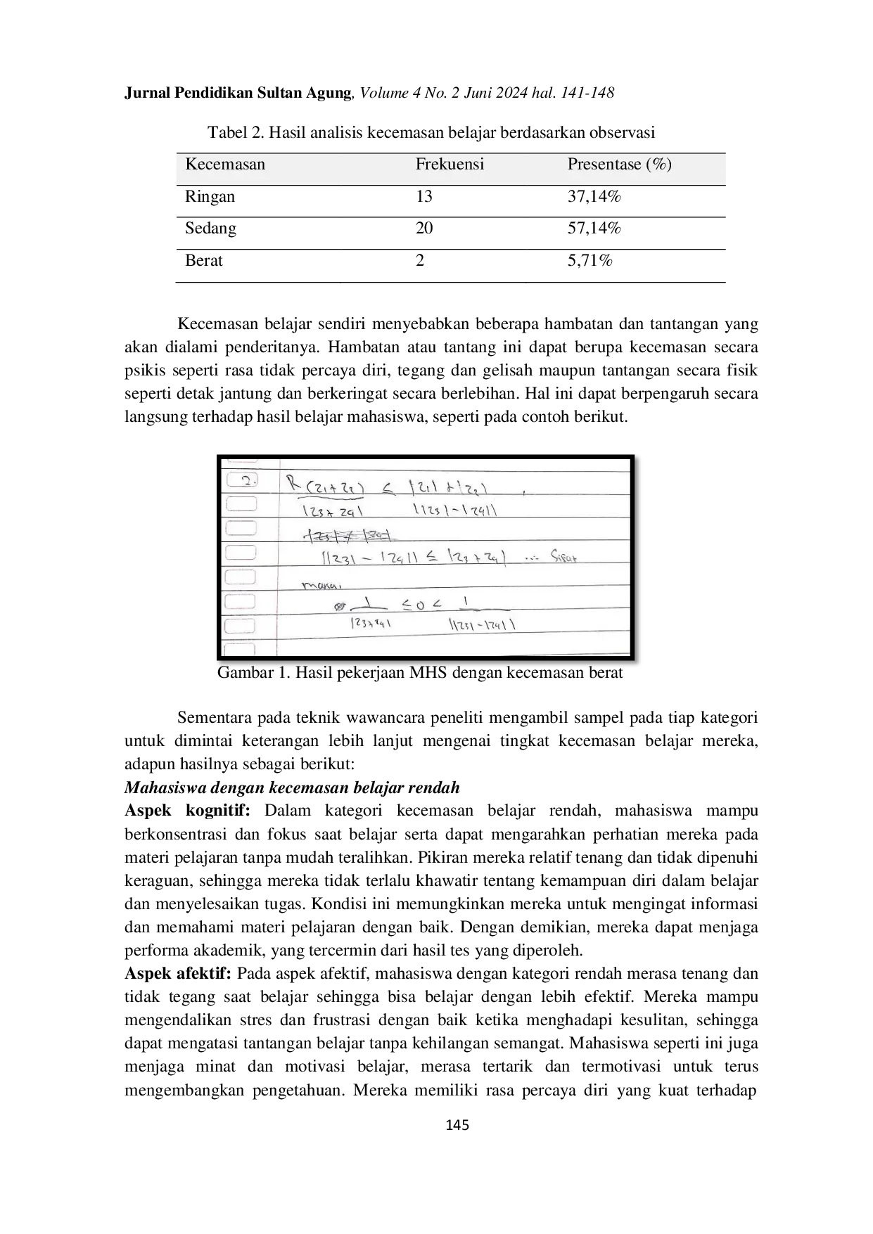 JURIS Analysis of Challenges and Difficulties of Undergraduate Students of Tadris Mathematics Uin K H Abdurrahman Wahid Pekalongan in A Complex Analysis Course Reviewed from Learning Anxiety