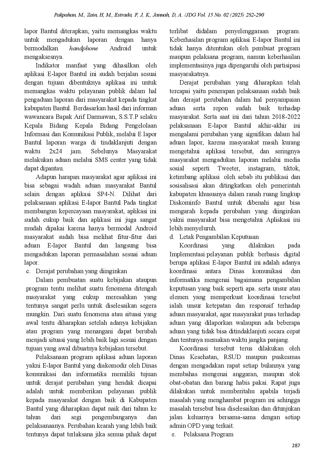 juris Smart Government Melalui Aplikasi E Lapor Dalam Mewujudkan Bantul Smart City