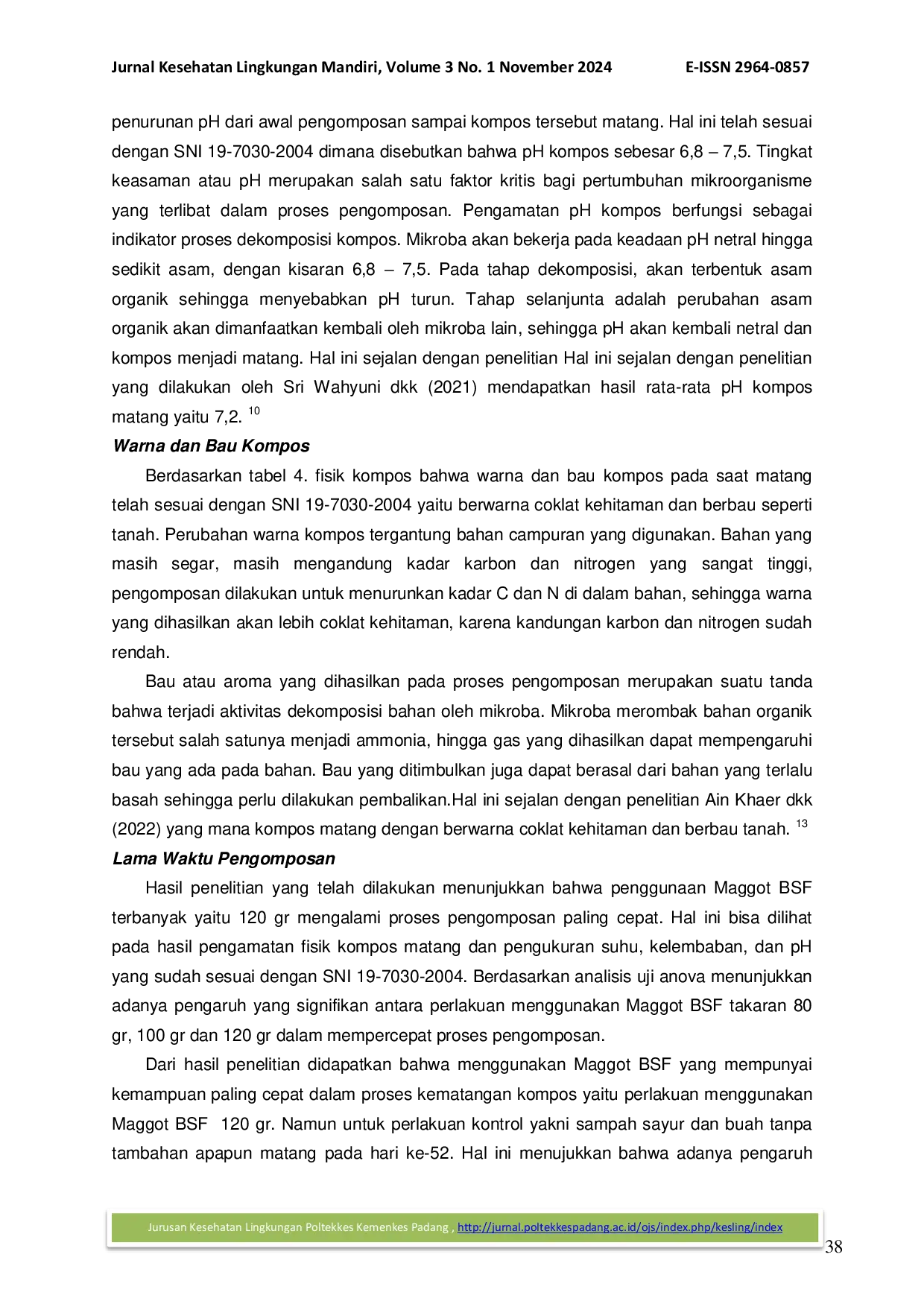 JURIS Efektifitas Maggot Black Soldier Fly Terhadap Kualitas Kompos