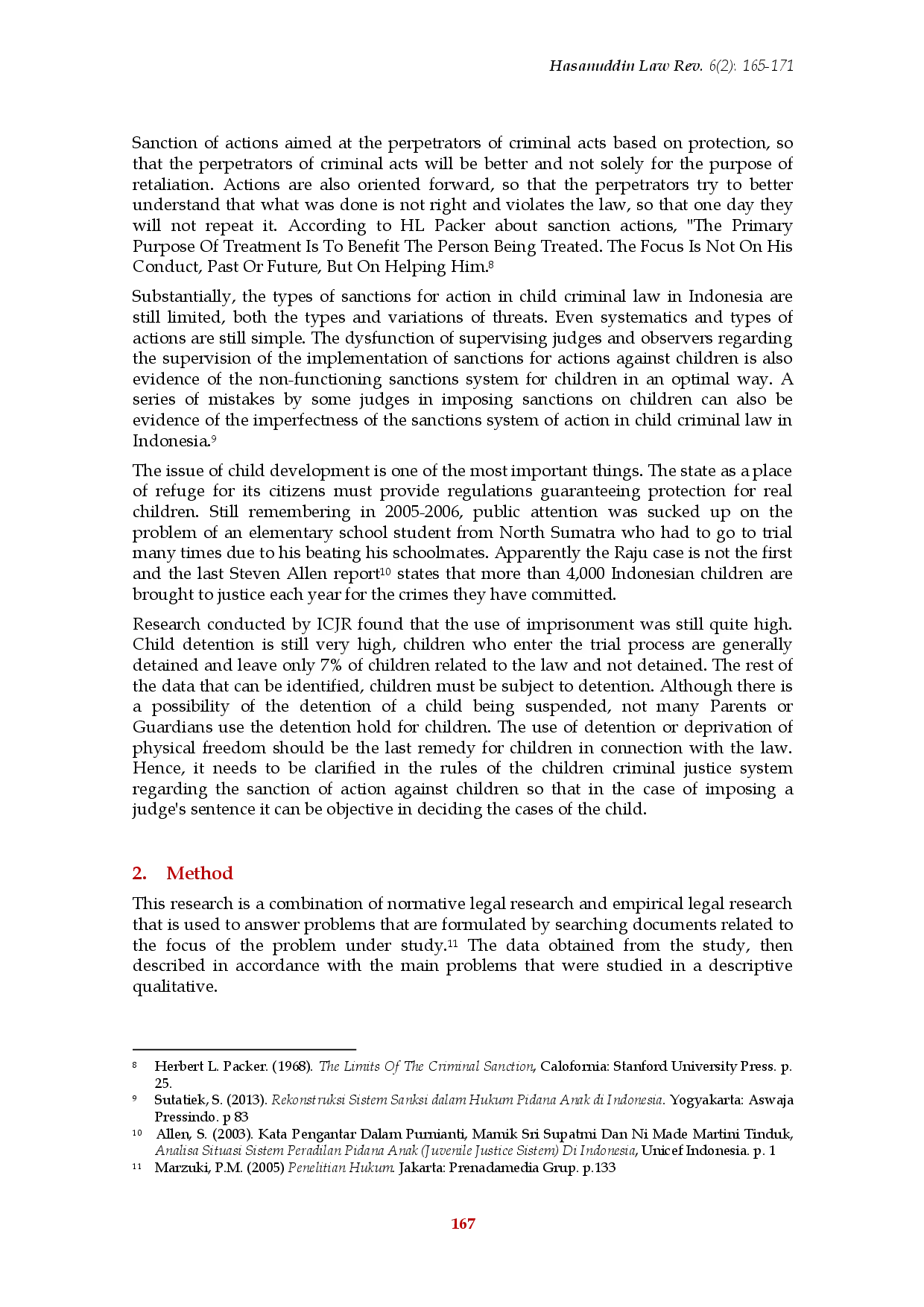 juris The Imposition of Sanctions for Children