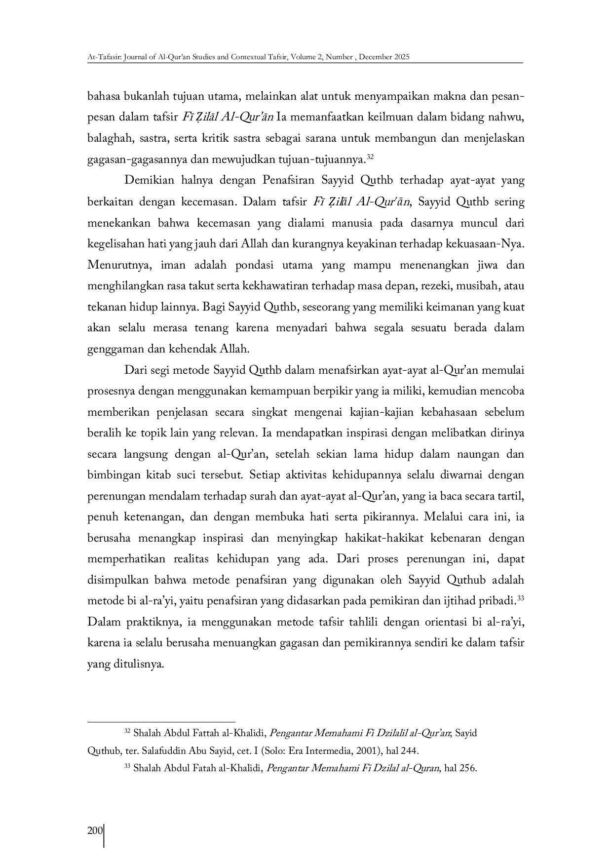 JURIS Anxiety Kecemasan Dan Cara Mengatasinya Menurut Sayyid Quthb Dalam Tafsir F eilAl AlAcQur An