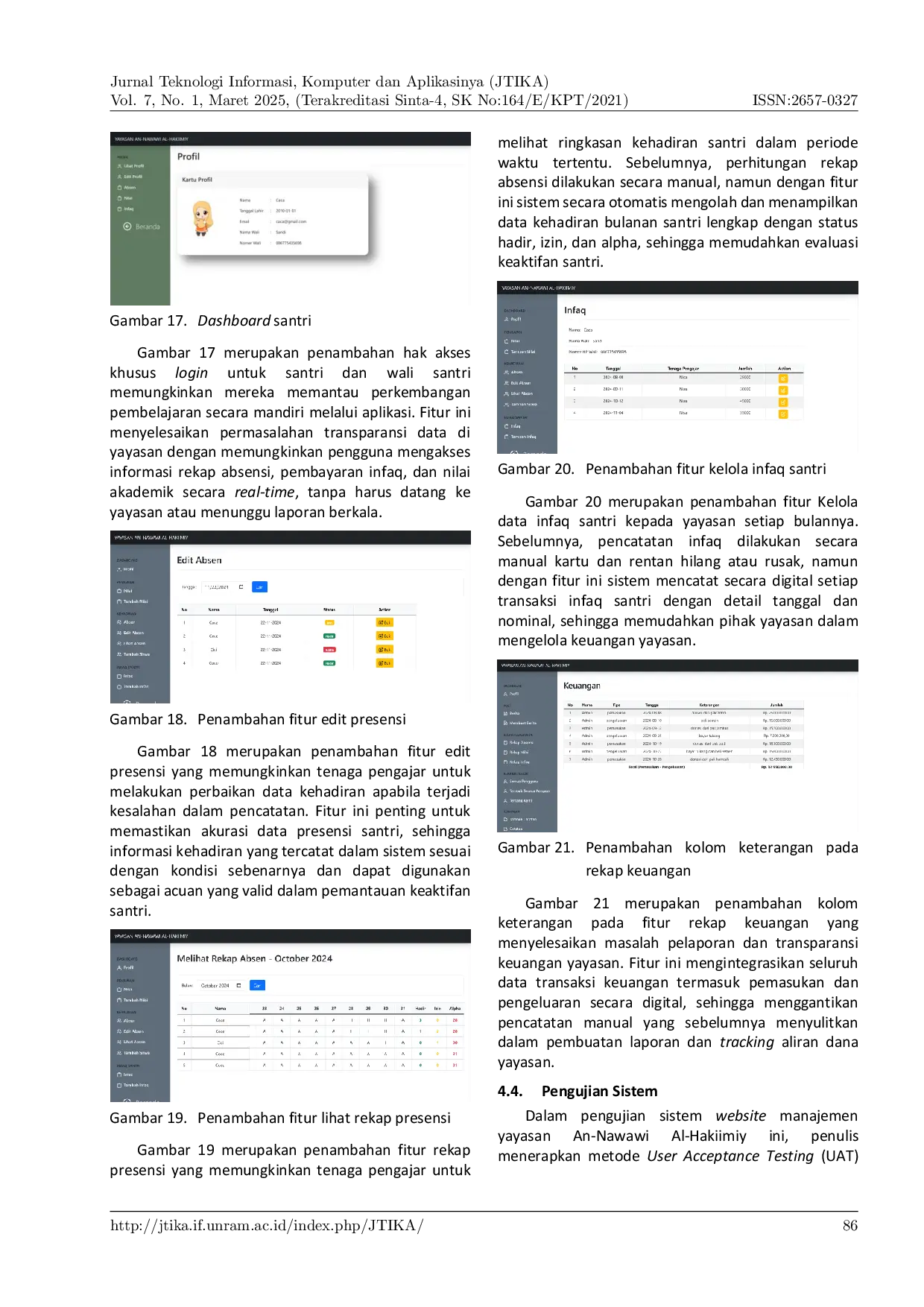 JURIS Sistem Informasi Manajemen Akademik dan Keuangan Yayasan An Nawawi Al Hakiimiy Menggunakan Metode Prototyping