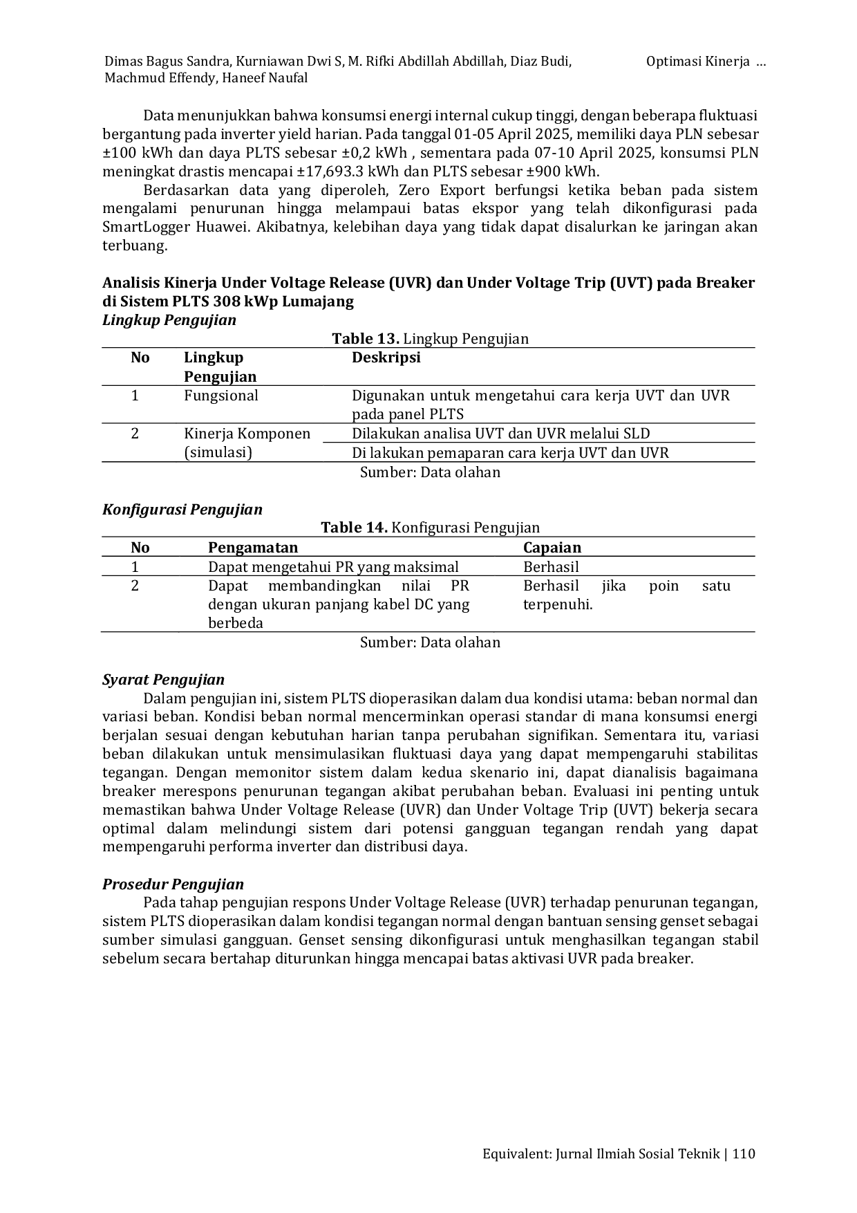 JURIS Optimasi Kinerja Sistem Fotovoltaik Terhubung Jaringan On Grid Berkapasitas 308 kWp