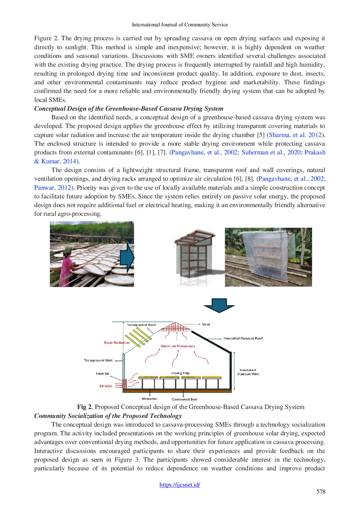 JURIS Conceptual Design Of A Greenhouse Based Cassava Drying System For Sustainable Small Scale Agroindustry In Sukasari Village Rumpin Indonesia