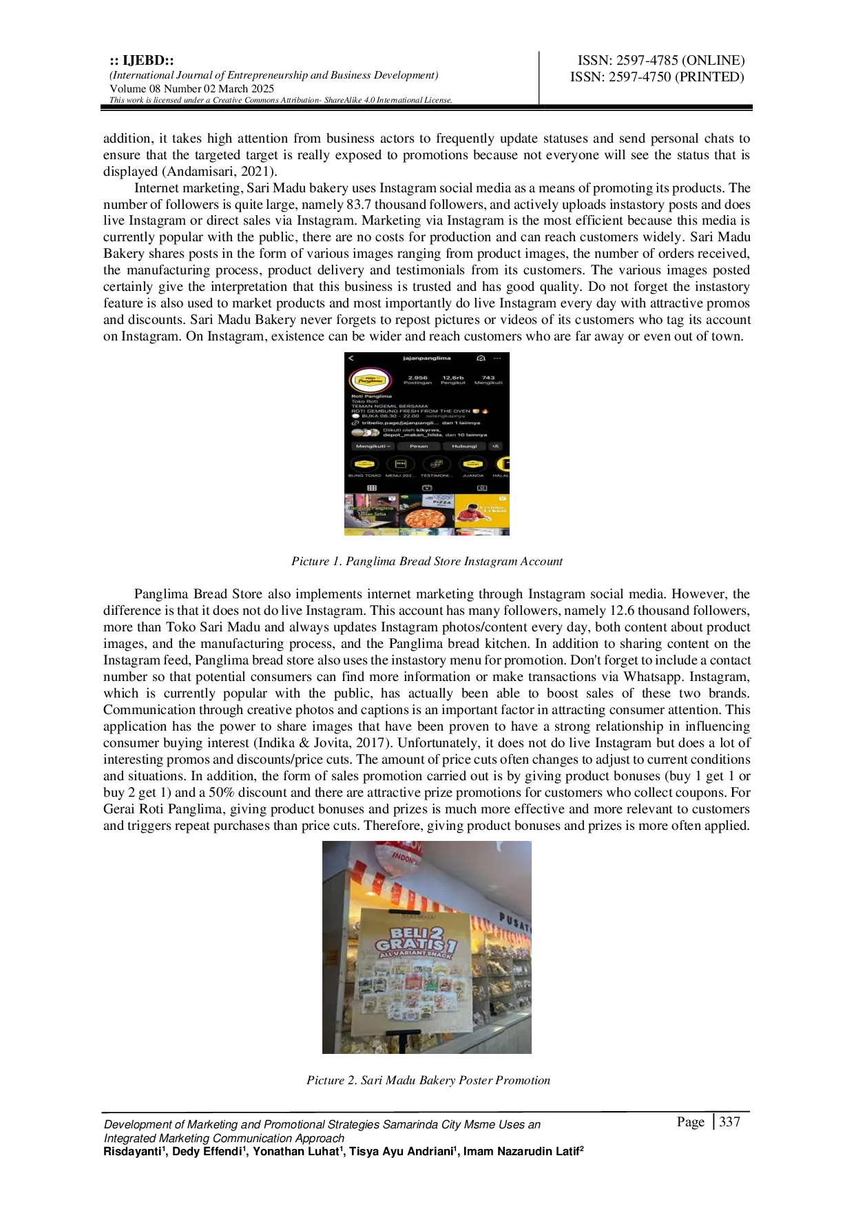 JURIS Development of Marketing and Promotional Strategies Samarinda City MSME Uses an Integrated Marketing Communication Approach