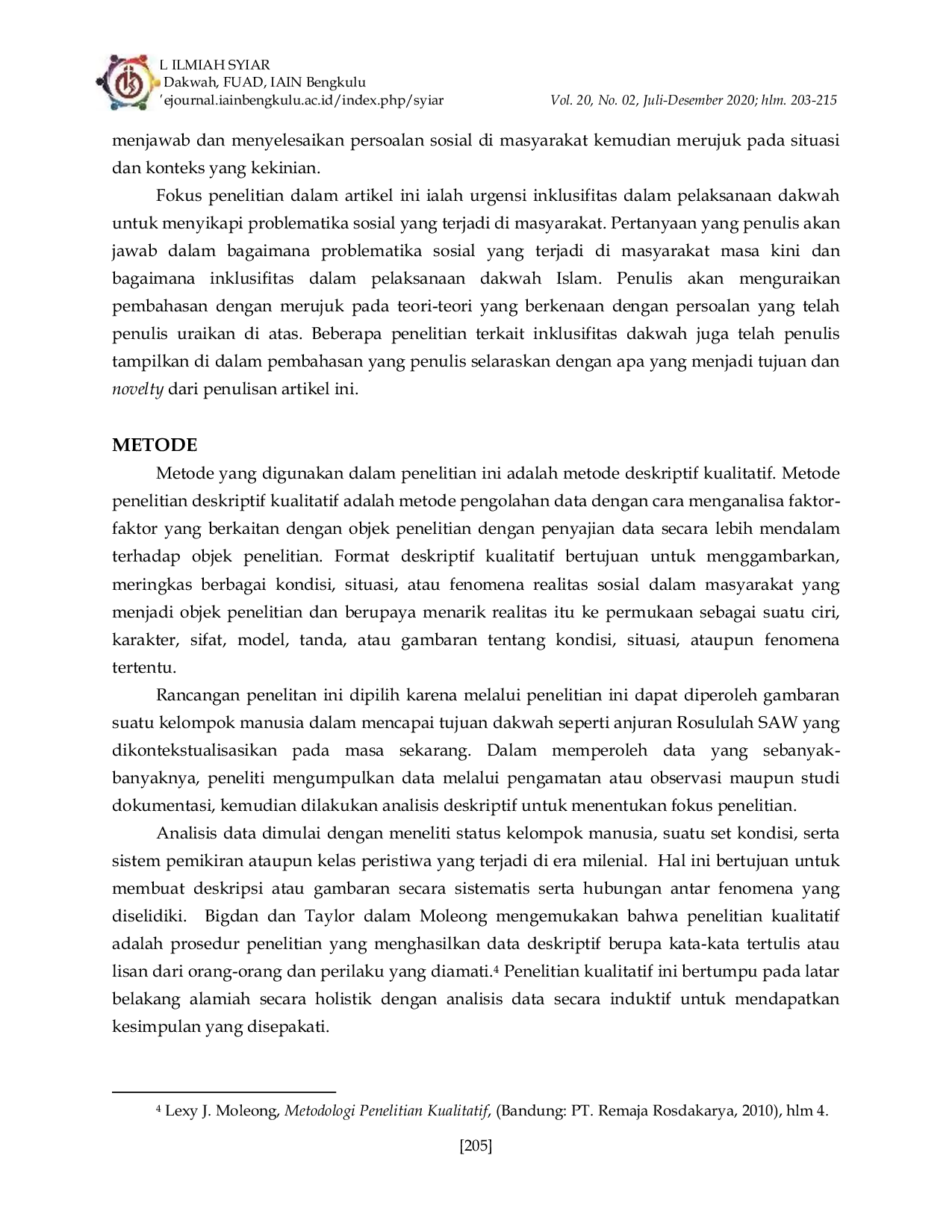 JURIS Urgensi Inklusifitas Pelaksanaan Dakwah di Tengah Problematika Sosial