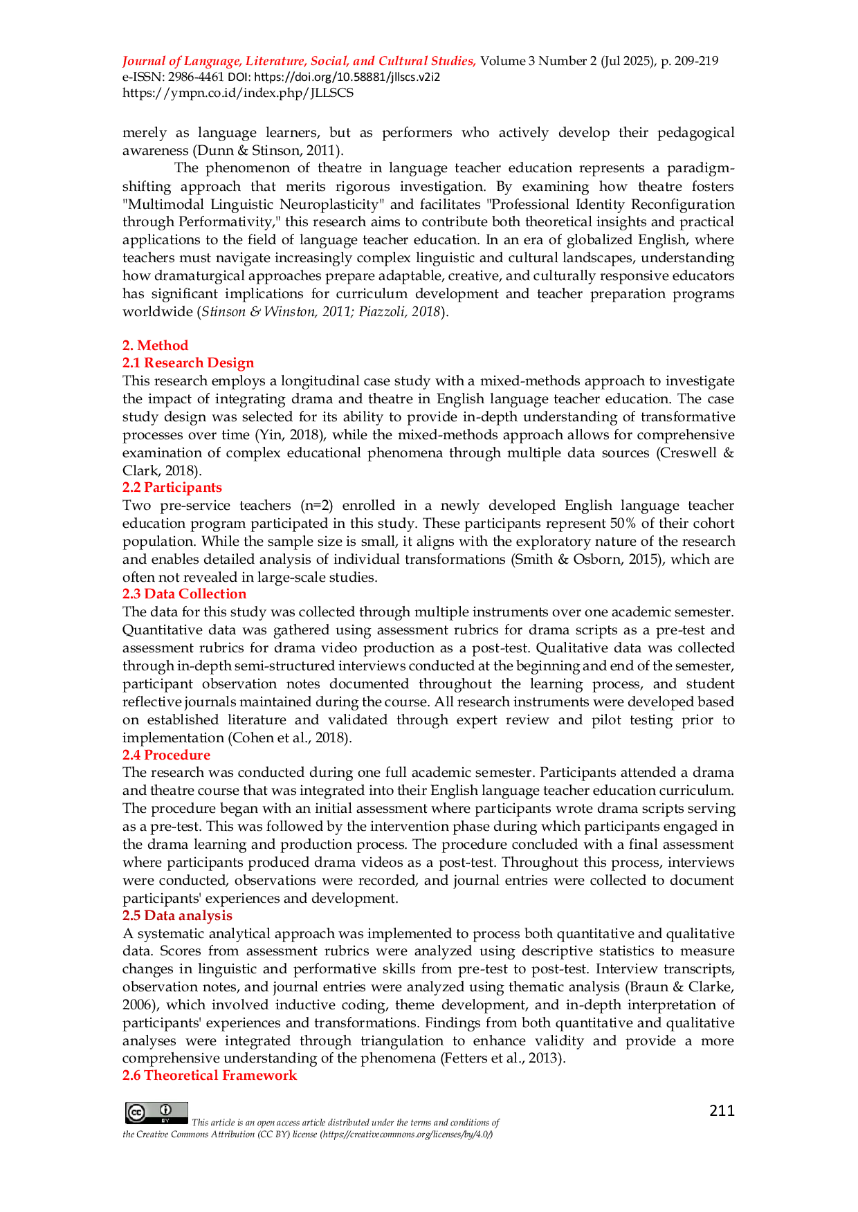 JURIS Dramatic transformations Integrating theatre in English language teacher education