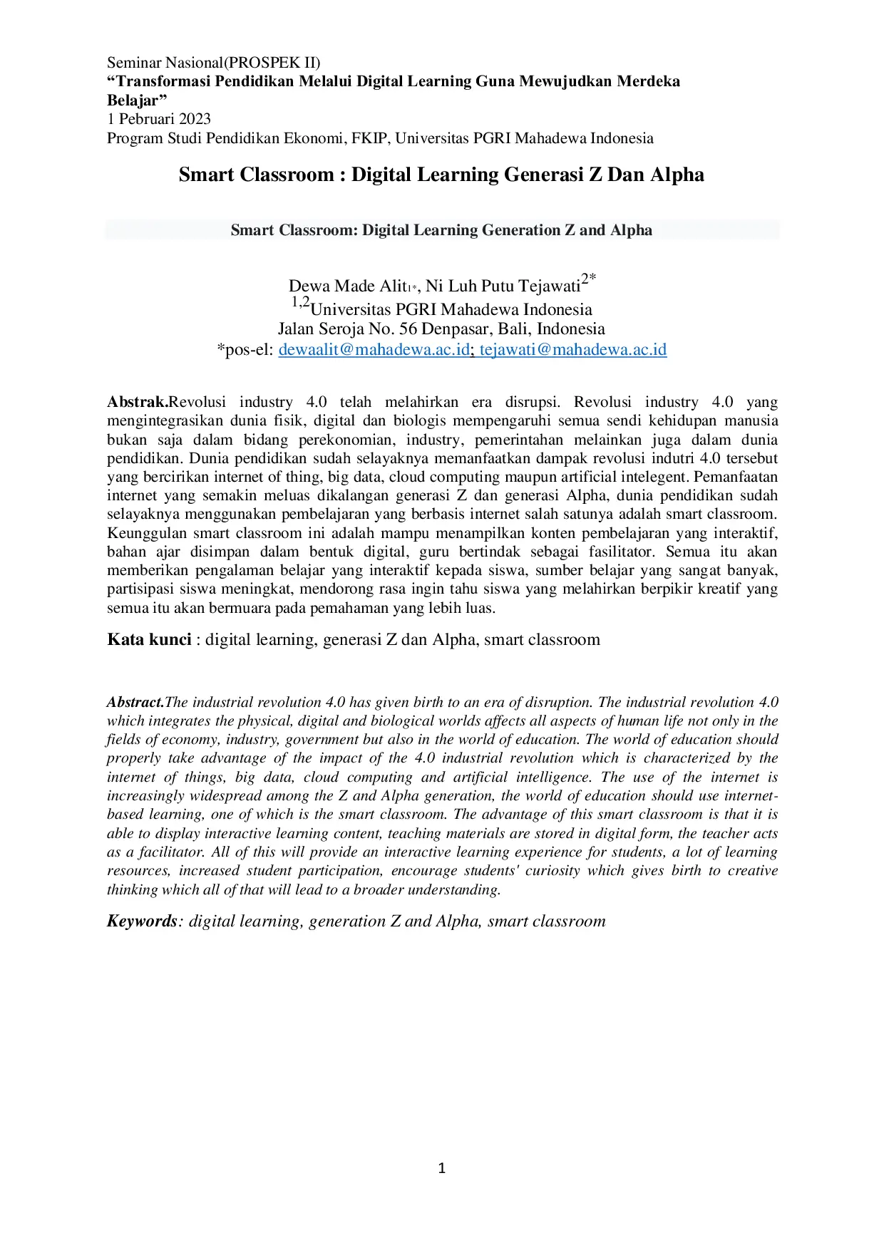 JURIS Smart Classroom Digital Learning Generation Z and Alpha