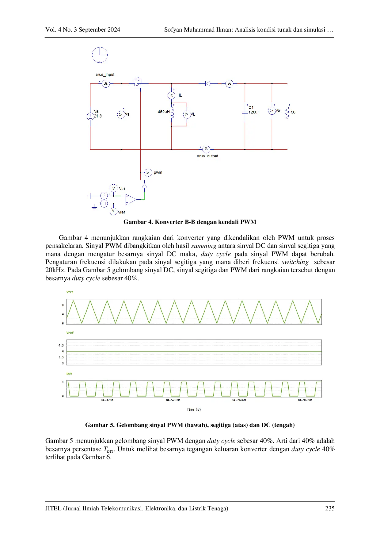 JURIS Analisis kondisi tunak dan simulasi konverter DC DC buck boost