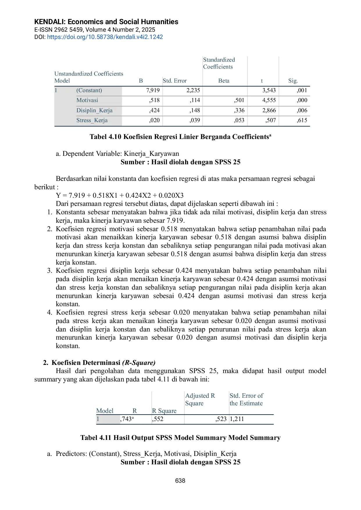 JURIS Pengaruh Motivasi Disiplin Kerja Dan Stress Kerja Terhadap Kinerja Karyawan Pada Pt Duta Adyaksa Pratama
