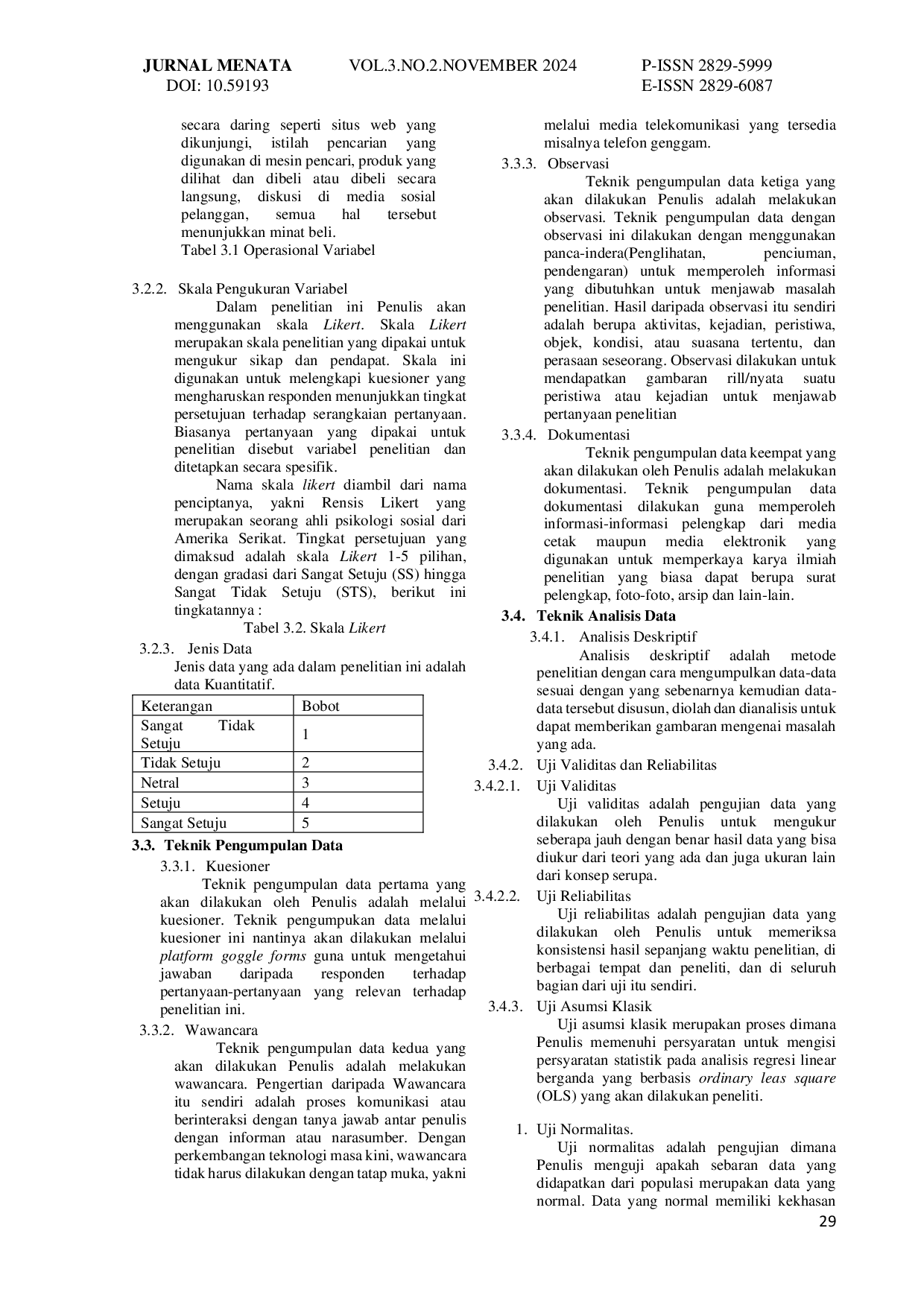 JURIS Analisis Gaya Hidup Vegetarian Dan Kesadaran Kesehatan Terhadap Minat Konsumen Di Loving Nature Fortunate Coffee Orchard Batam