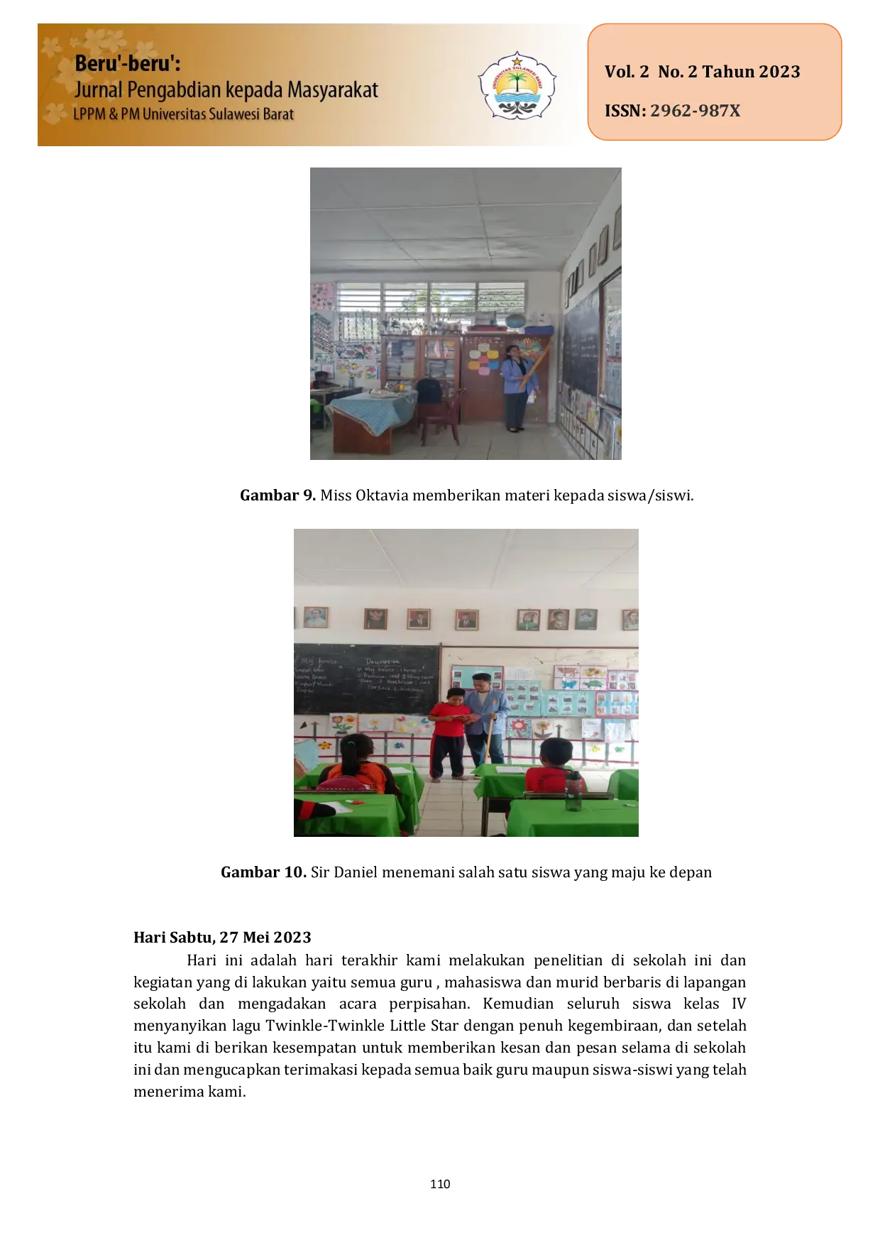 JURIS Meningkatkan Kemampuan Siswa Melalui Konsep Menulis Kata Dalam Bahasa Inggris Di UPTD SD Negeri 122377