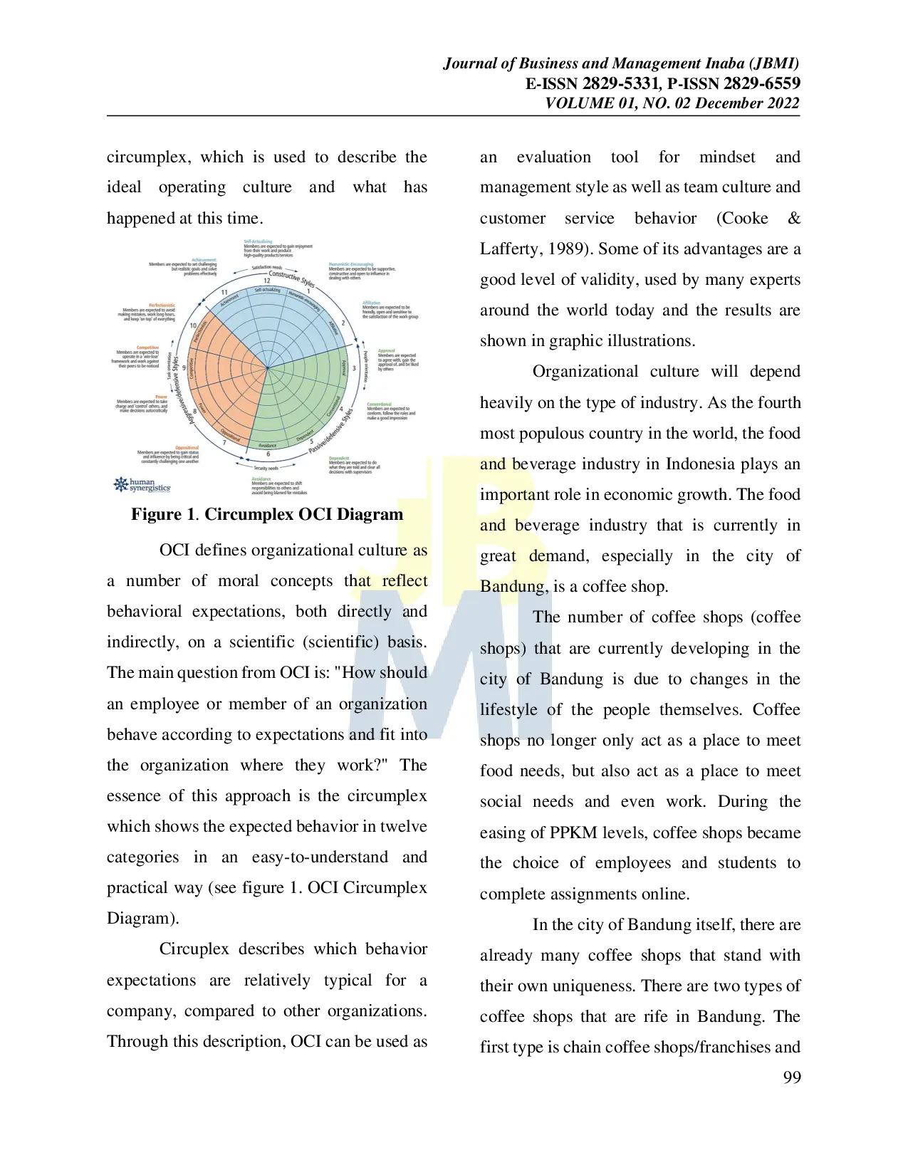 JURIS Organizational Culture Of Non Franchise Local Coffee Shop As A Form Of Social Entrepreneurship For Milenials