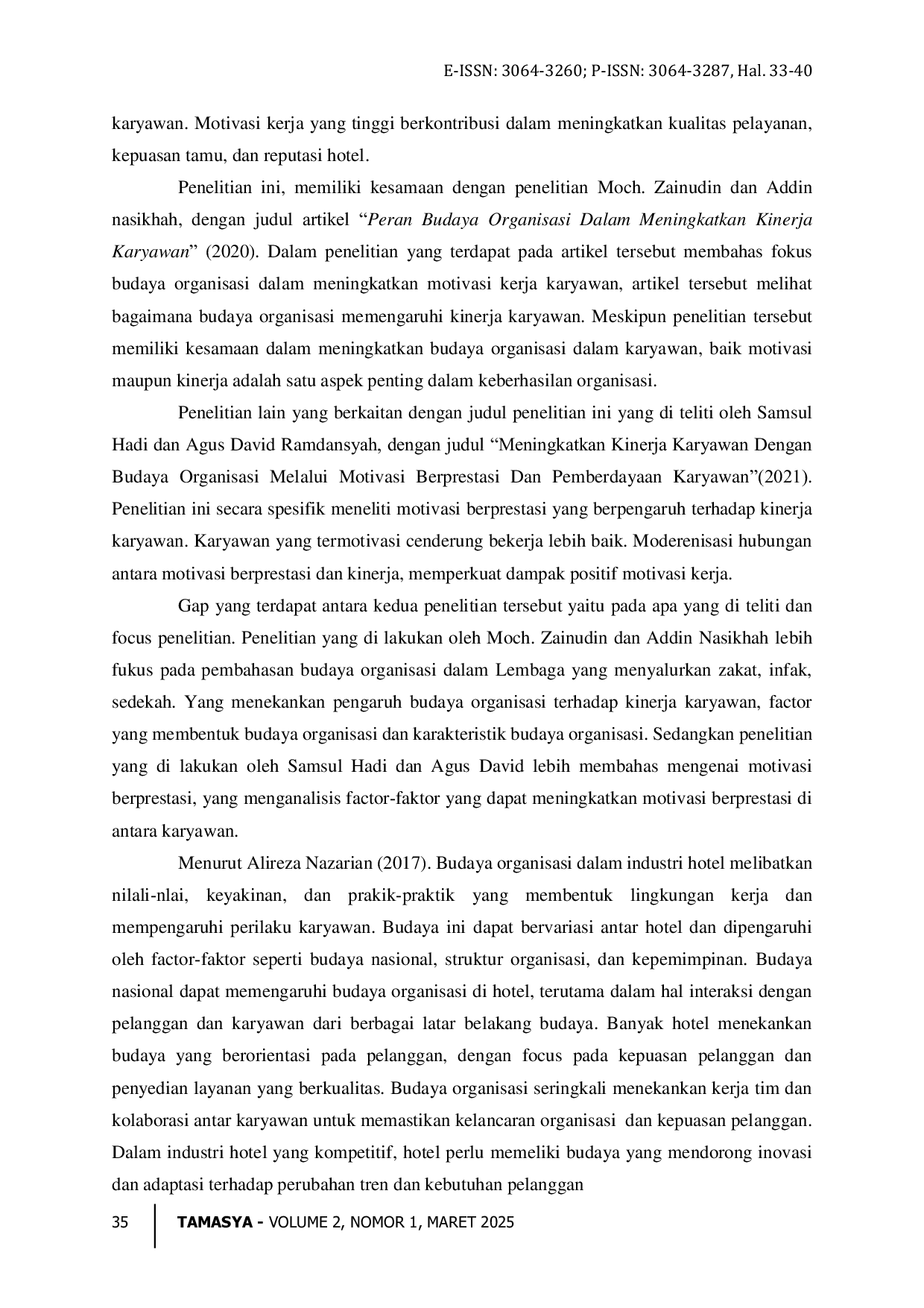 JURIS Peran Budaya Organisi Dalam Meningkatkan Motivasi Kerja Karyawan Di Hotel 101