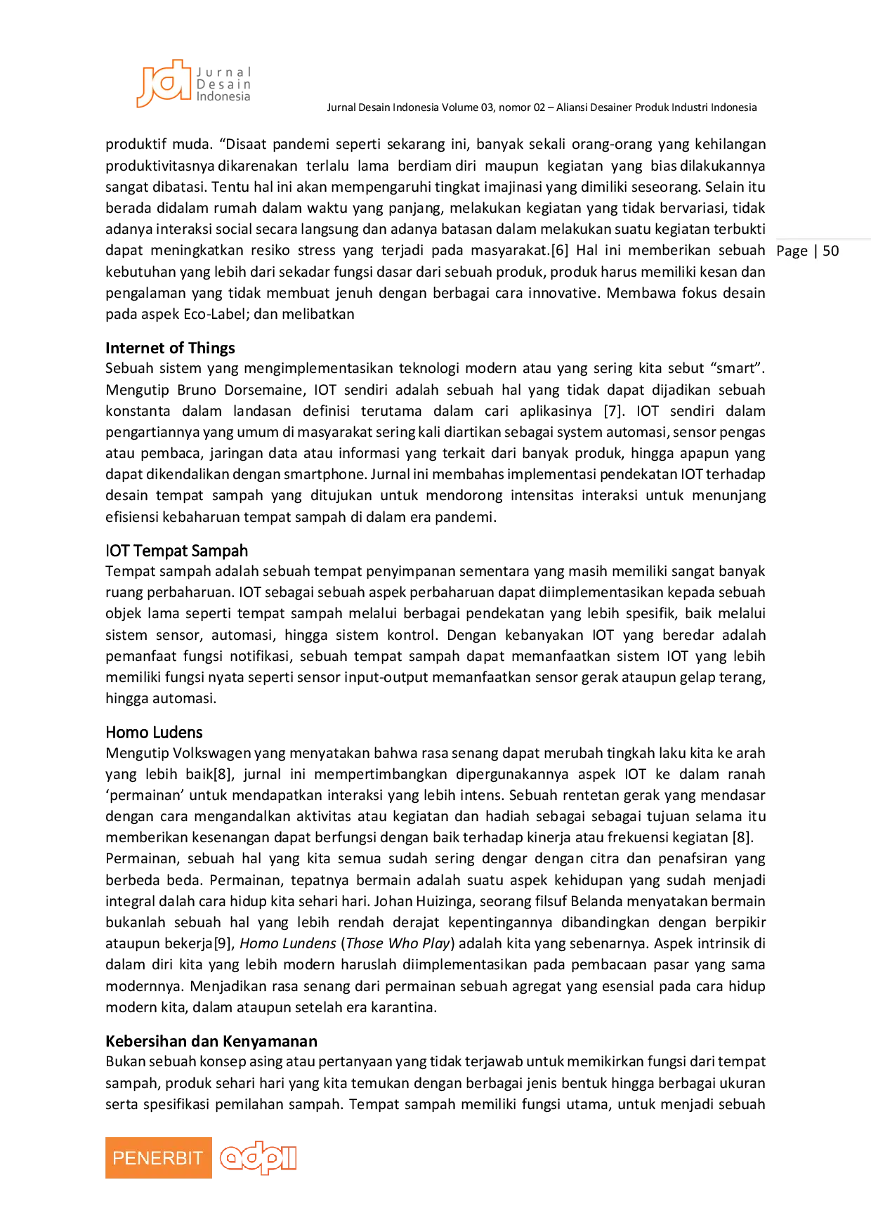 JURIS A Journal Tempat Sampah Eco Dengan Konsep Internet of Things untuk Workspace Dalam Kondisi Lockdown