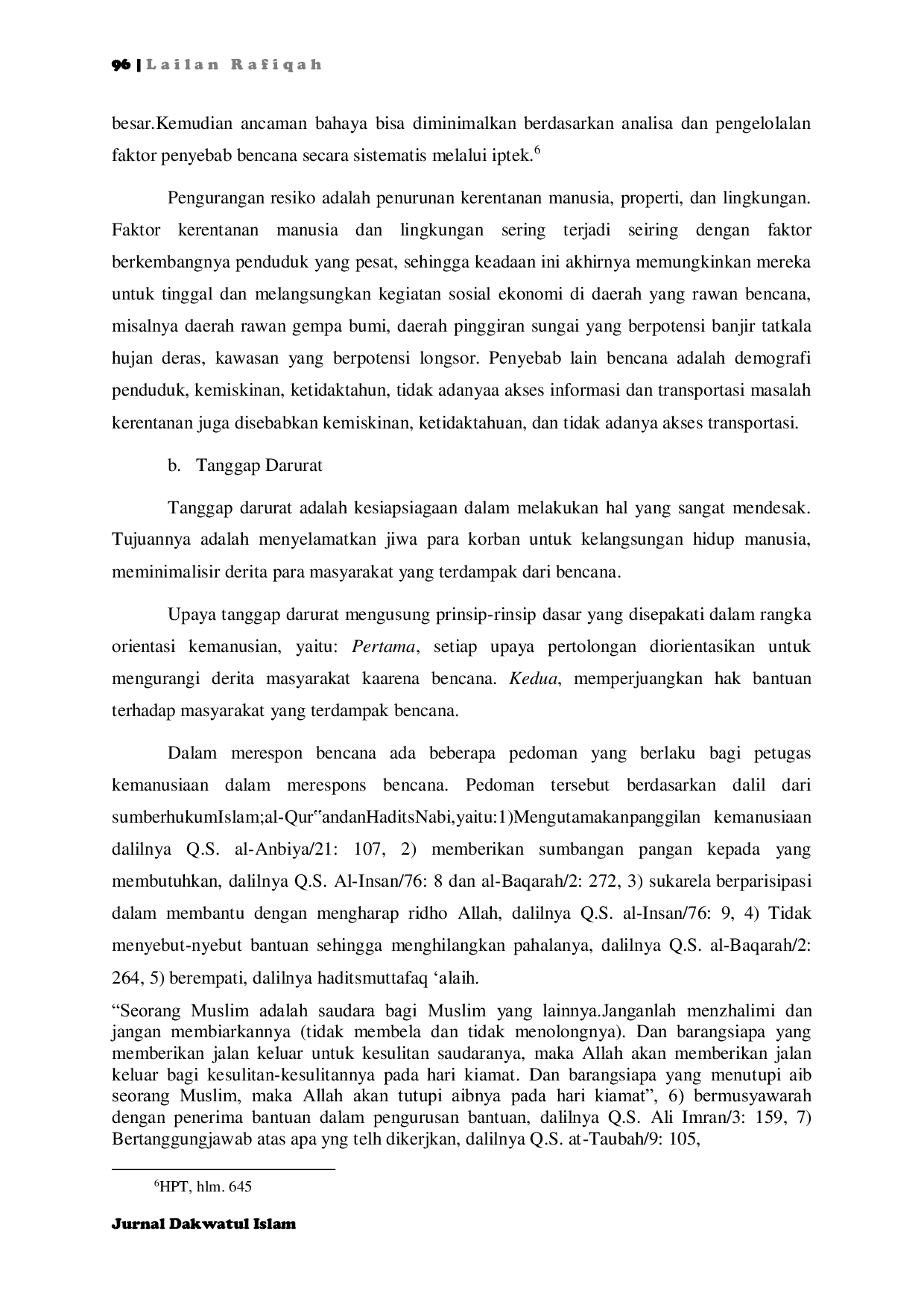 JURIS Bencana dan Cara Pandang Pengelolaan Bencana Berbasis Dakwah