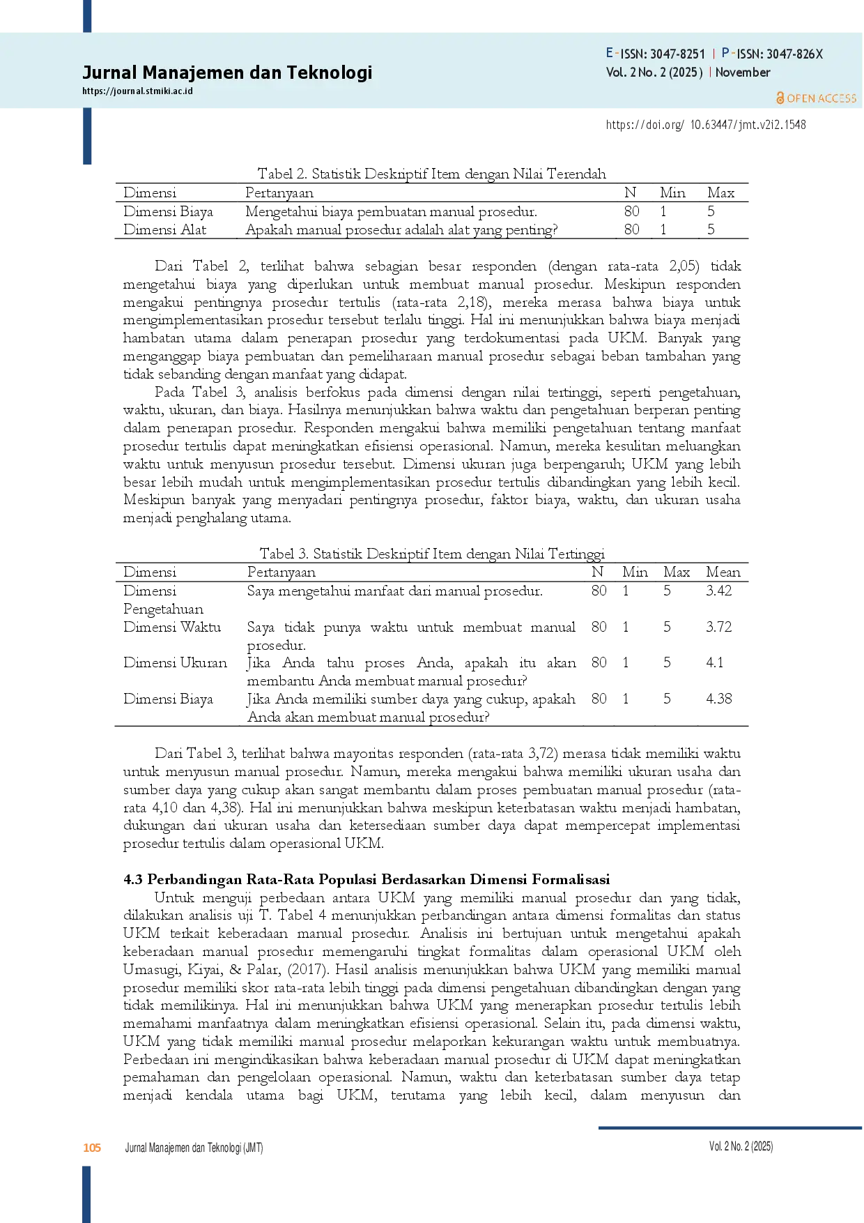 juris Mengidentifikasi Faktor Faktor yang Mempengaruhi Ketidakteradaan Manual Prosedur pada UKM