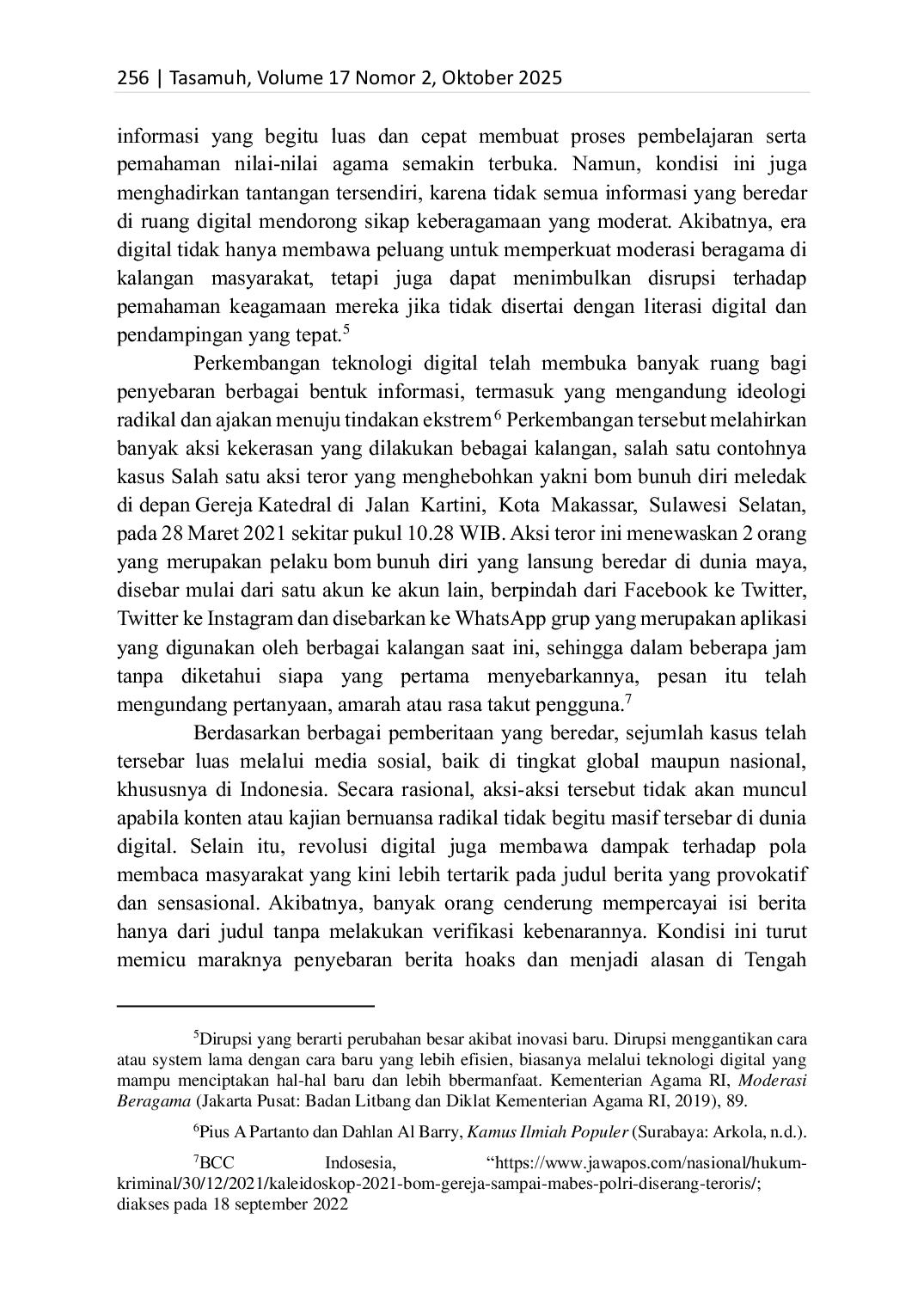 JURIS Paham Moderasi Beragama Di Kalangan Masyarakat Perkampungan Mualaf Asli Papua Sorong