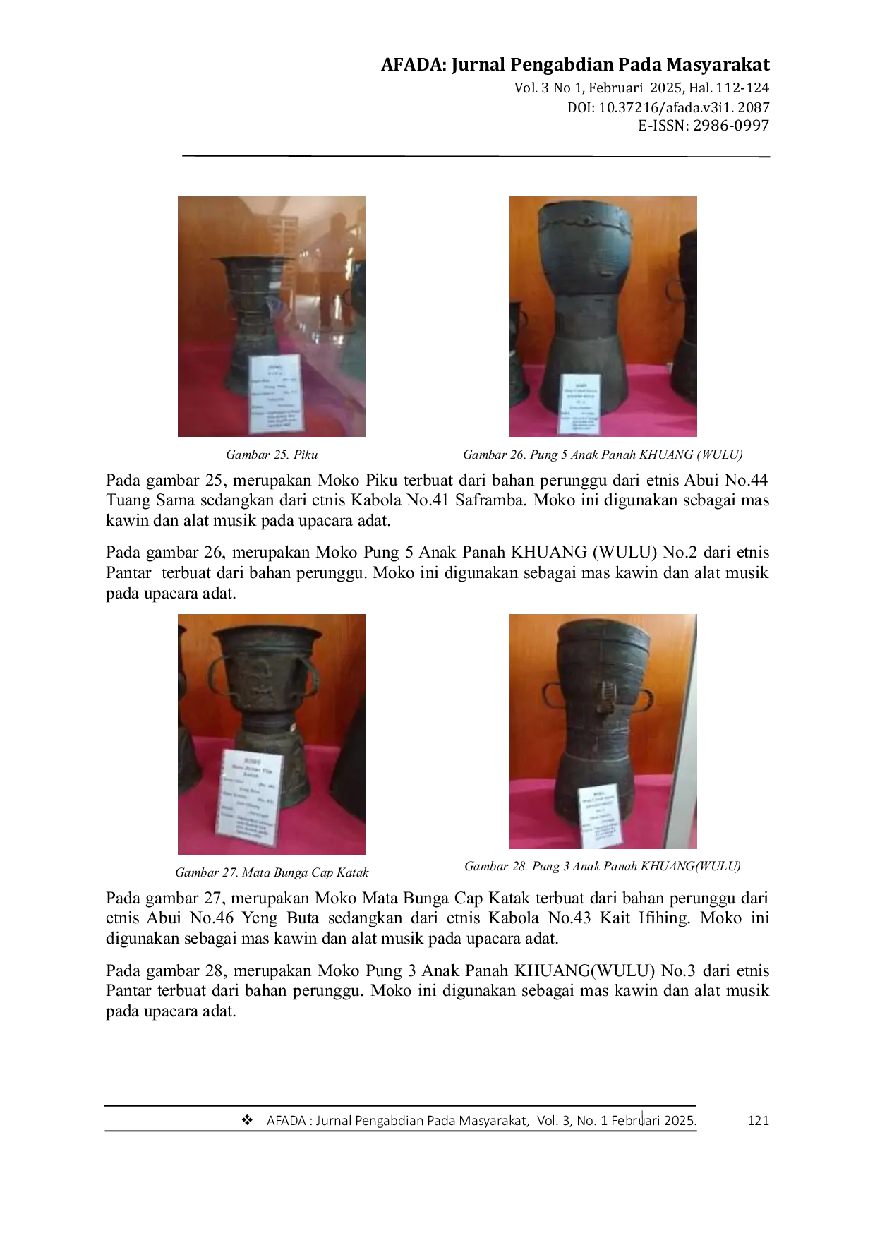 JURIS Eksplorasi Dan Klasifikasi Jenis Moko Di Museum 1000 Moko Kabupaten Alor