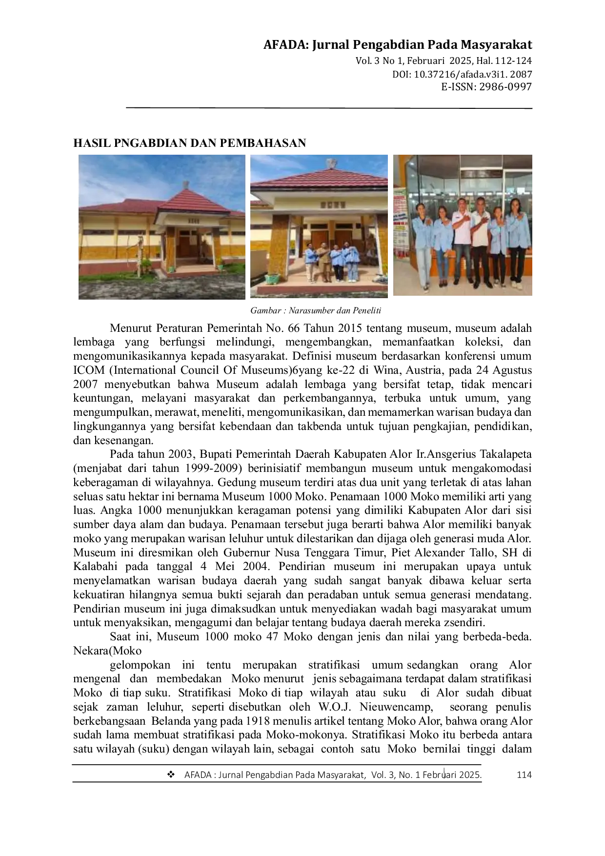 JURIS Eksplorasi Dan Klasifikasi Jenis Moko Di Museum 1000 Moko Kabupaten Alor