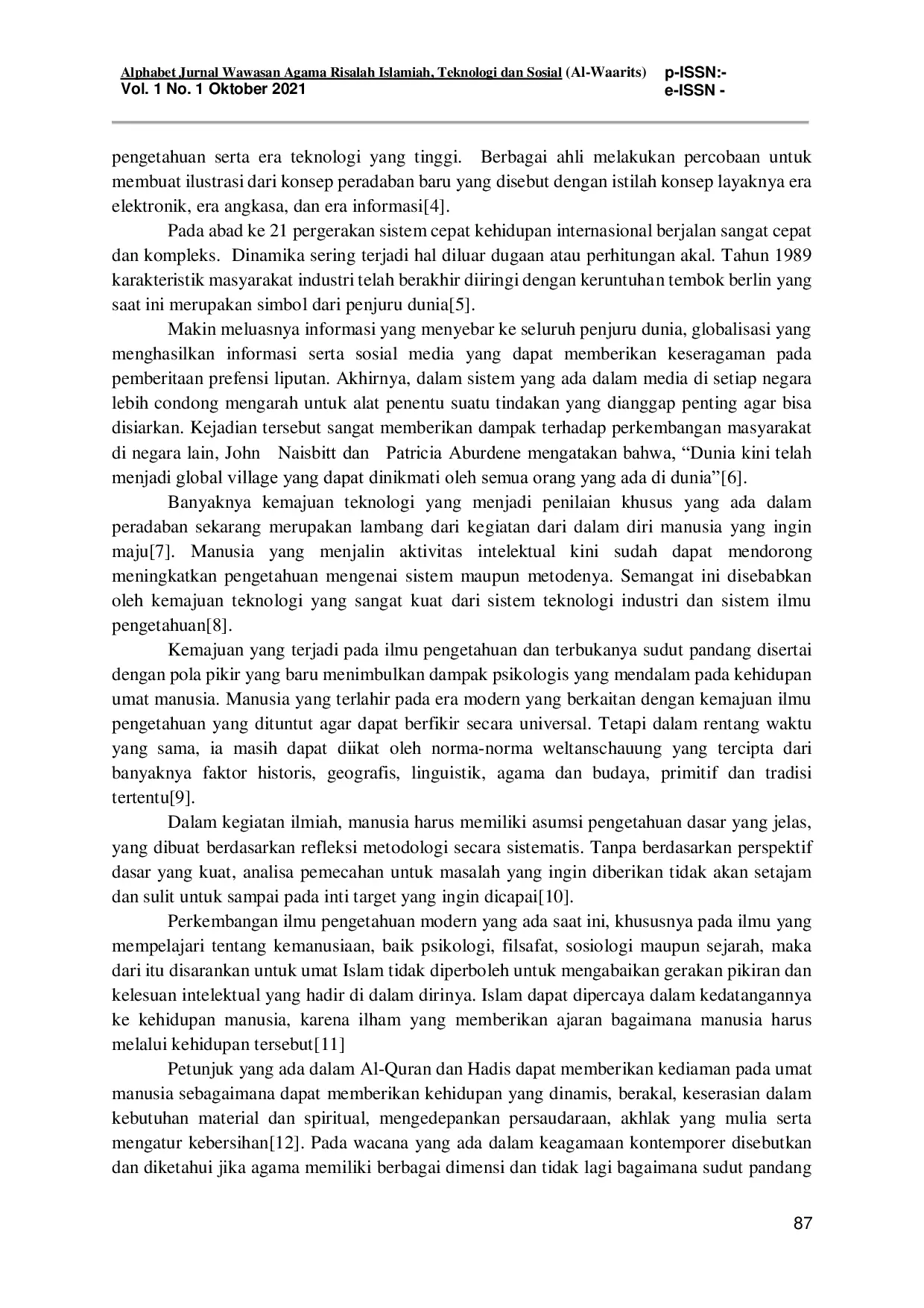 JURIS Peranan Tantangan Dakwah Pendidikan Agama Islam Dalam Media Komunikasi Era Globalisasi