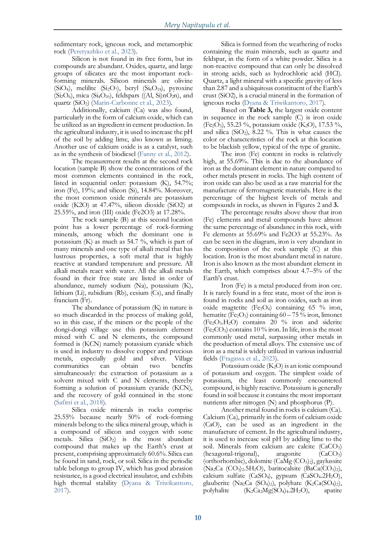 JURIS Analisis Kandungan Logam pada Batuan Menggunakan Flourscensi Sinar X XRF