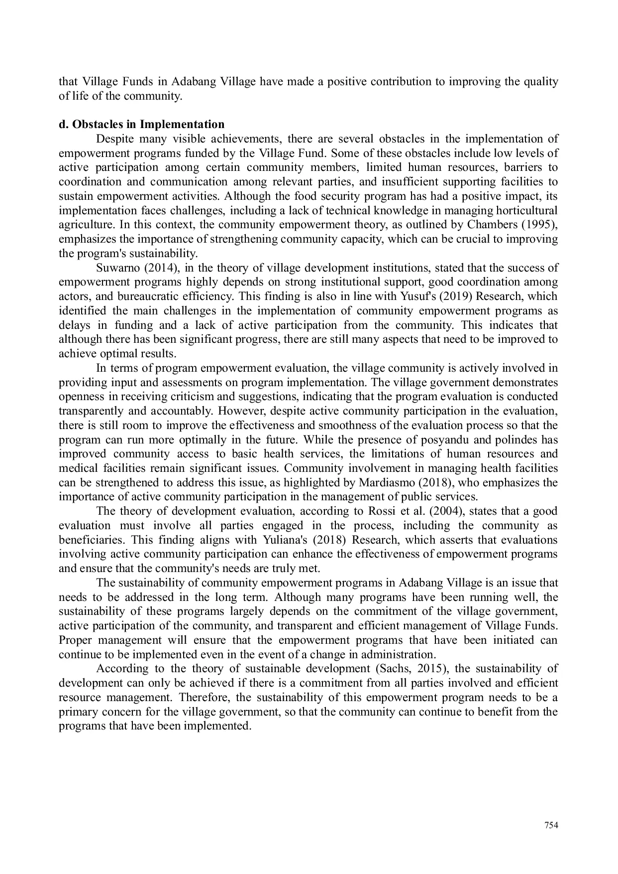 JURIS Analysis of the Utilization of Village Funds in the Field of Community Empowerment to Improve the Welfare of the Adabang Village Community