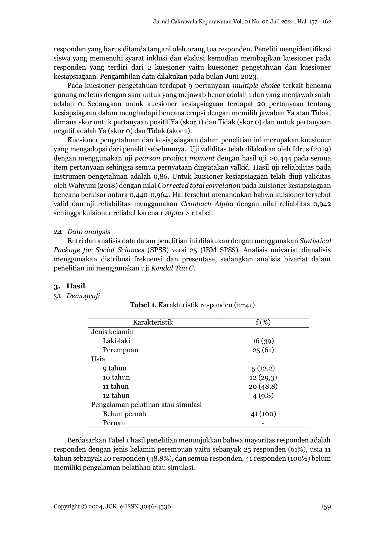 JURIS Hubungan Pengetahuan Dengan Kesiapsiagaan Dalam Menghadapi Erupsi Gunung Merapi