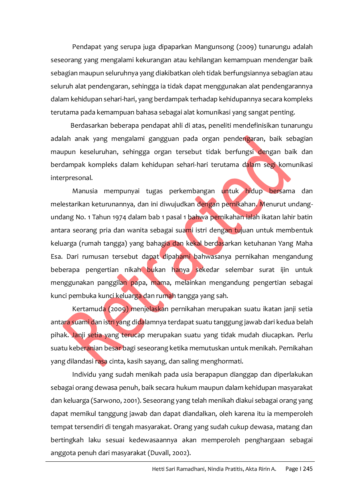 JURIS Retracted Subjective Well Being pada Tunarungu Dewasa