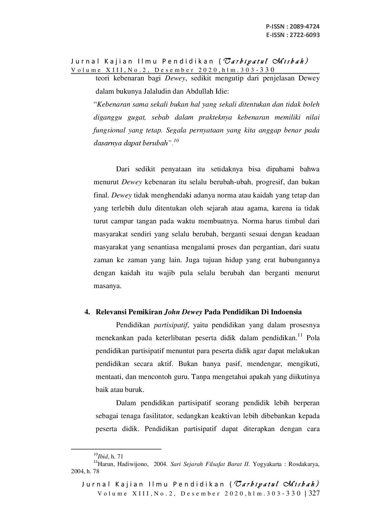 juris Relevansi Pemikiran John Dewey Pada Pendidikan Di Indoensia