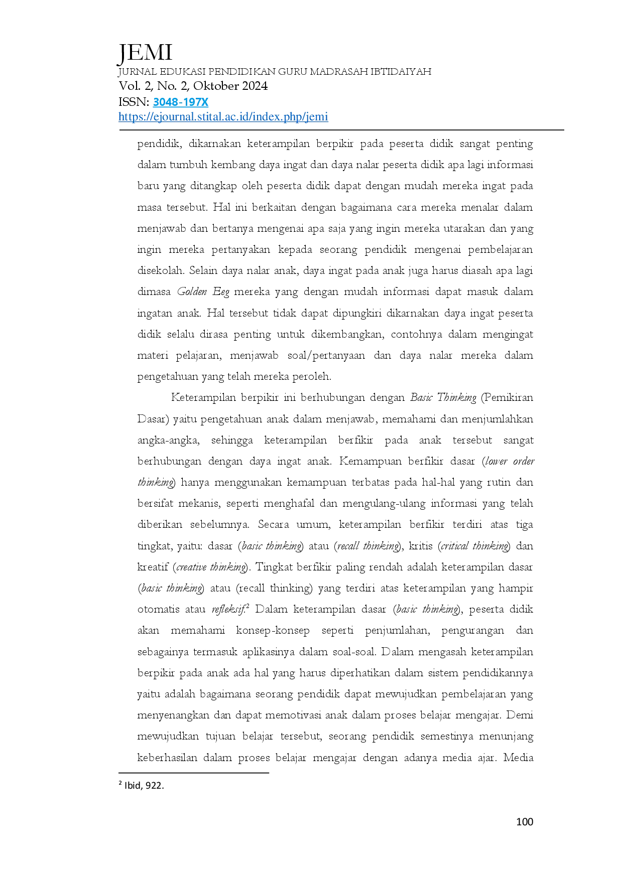 juris Pengaruh Media Bermain Snakes and Ladders Card terhadap Keterampilan Berfikir Peserta Didik dalam Pembelajaran IPAS Kelas IV di UPTD SDN Longkek 1