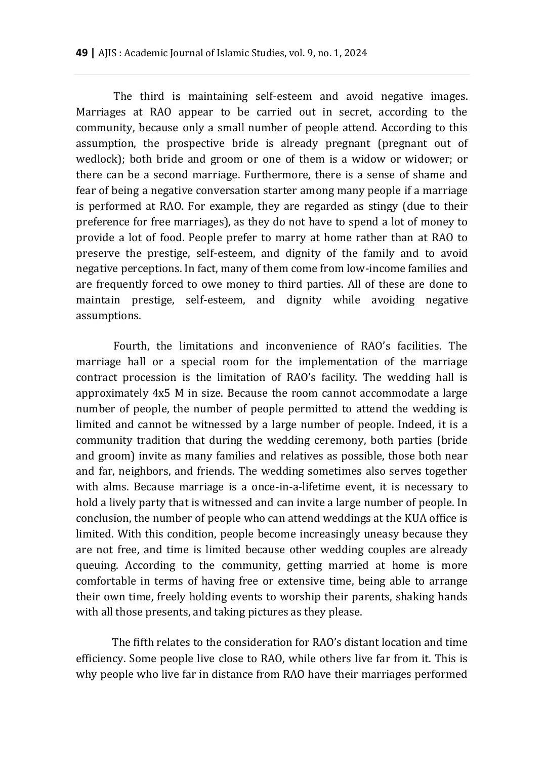 JURIS Community Preferences to Perform Marriages at Home After The Issuance of Government Regulation No 48 Of 2014