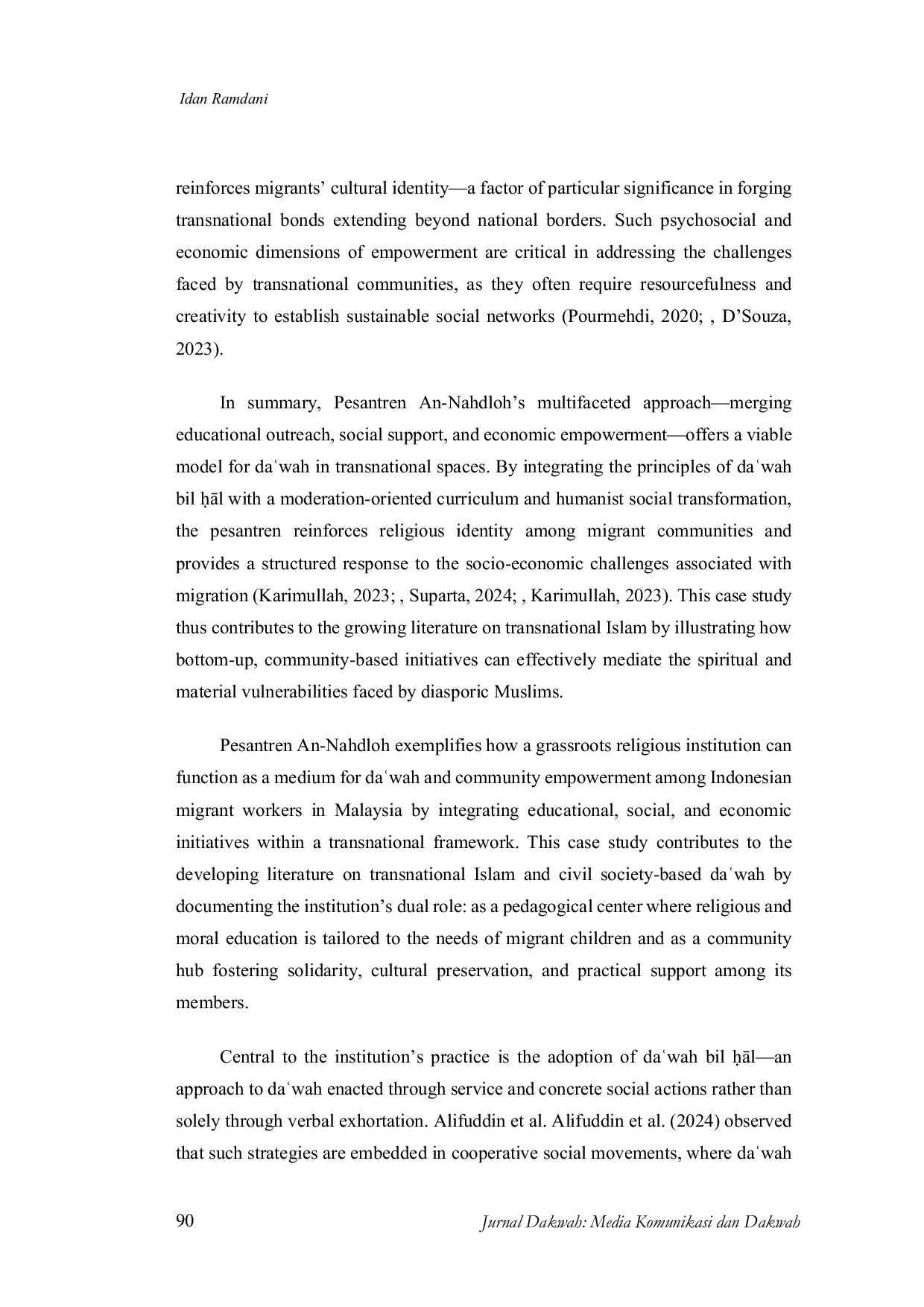 JURIS Transnational Da wah and Migrant Community Empowerment A Case Study of Pesantren An Nahdloh in Malaysia