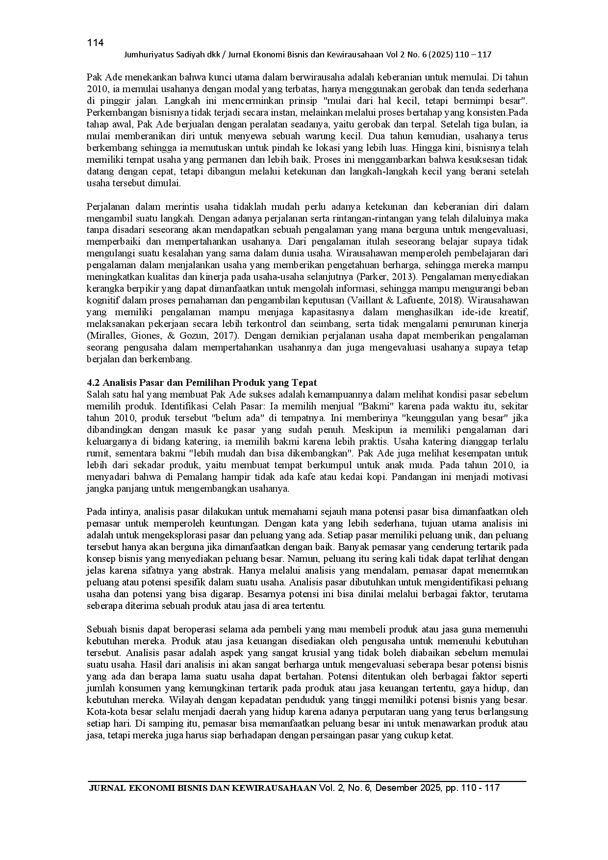 juris Pengembangan Karakter Mahasiswa dalam Bidang Kewirausahaan melalui Implementasi Membangun Bisnis Kuliner Studi Kasus Bakmi Bandung di Pemalang