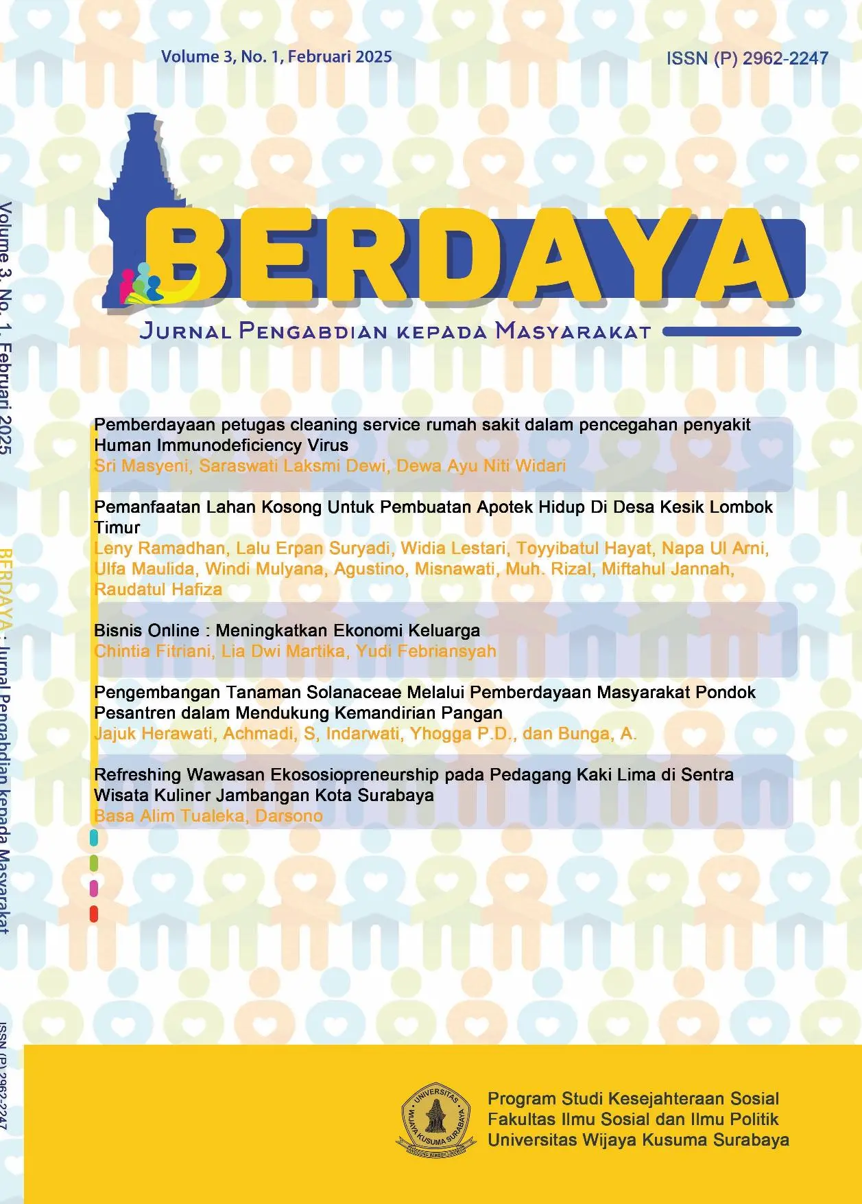 JURIS Pemberdayaan Petugas Cleaning Service Rumah Sakit Dalam Pencegahan Penyakit Human Immunodeficiency Virus