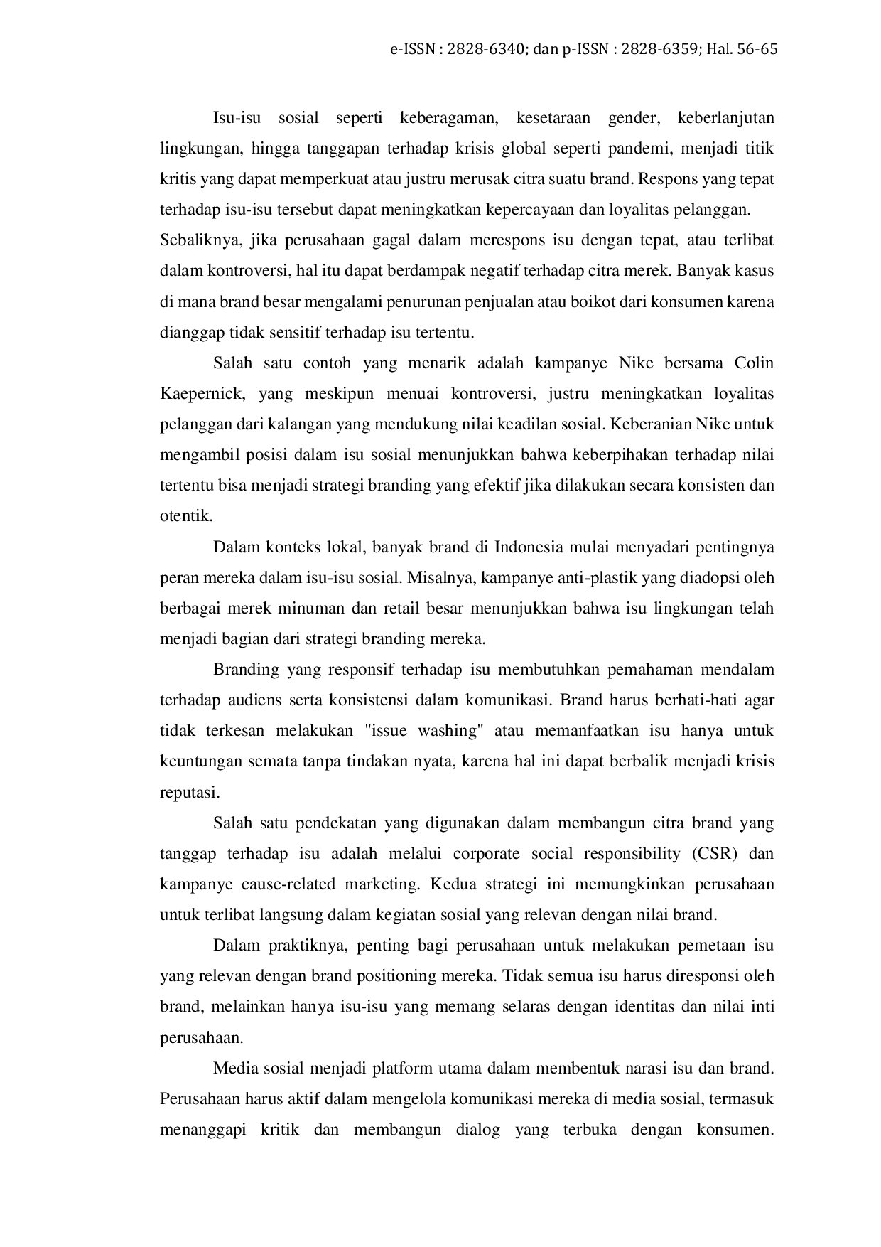 JURIS Persimpangan Etika Materialisme dan Branding dalam Iklan Televisi Produk Konsumen