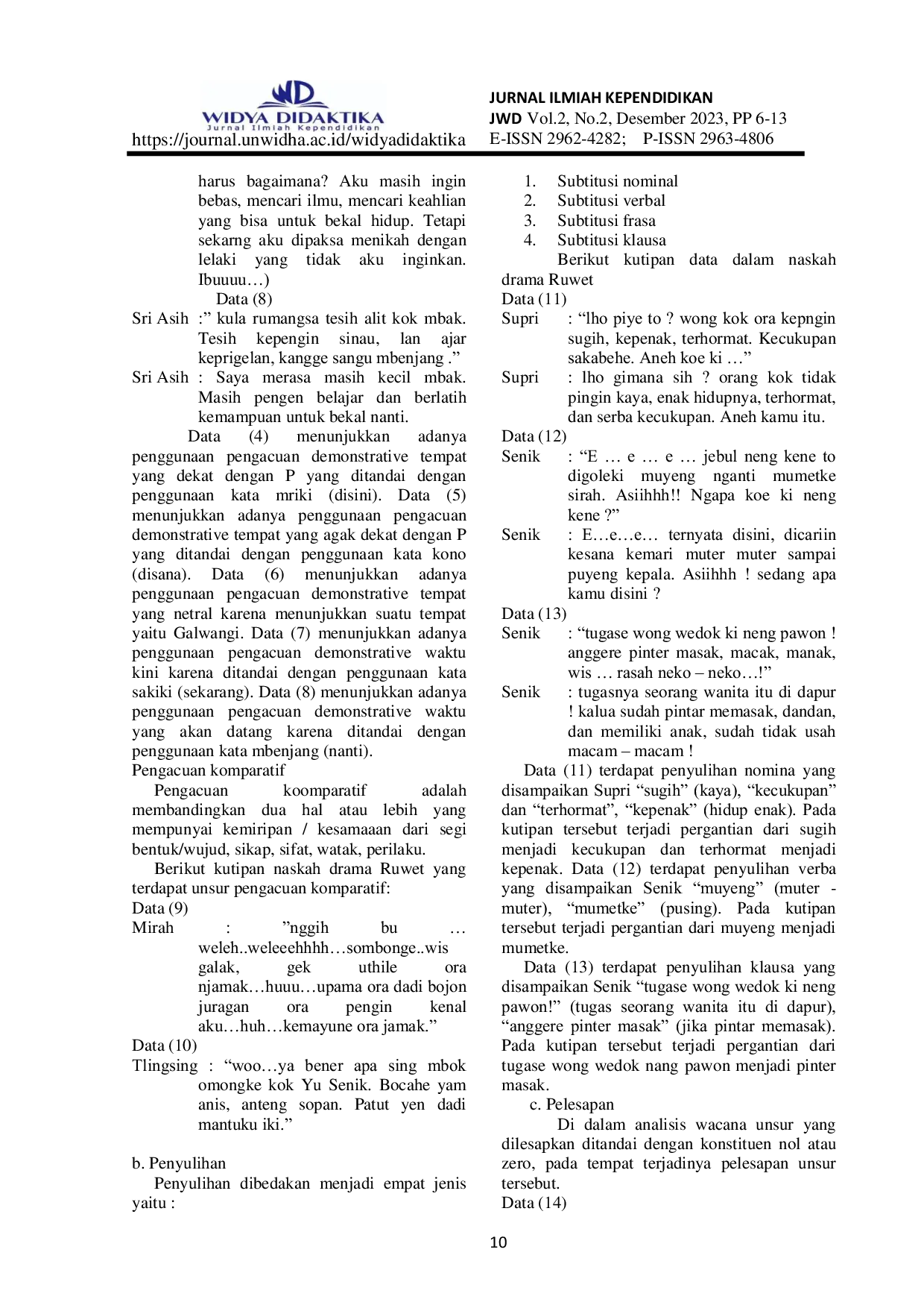 JURIS Analisis Wacana Naskah Drama Ruwet Karya Sunardi