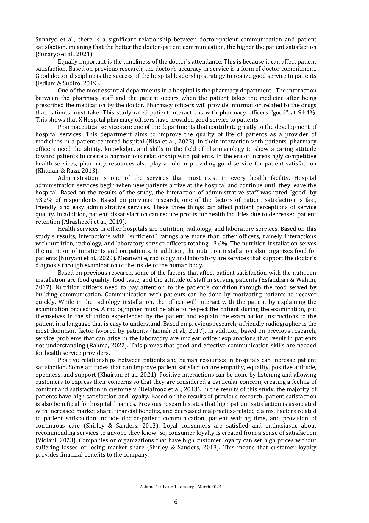JURIS The Influence of Human Resource Interactions on Loyalty with Patient Satisfaction as an Intervening Variable