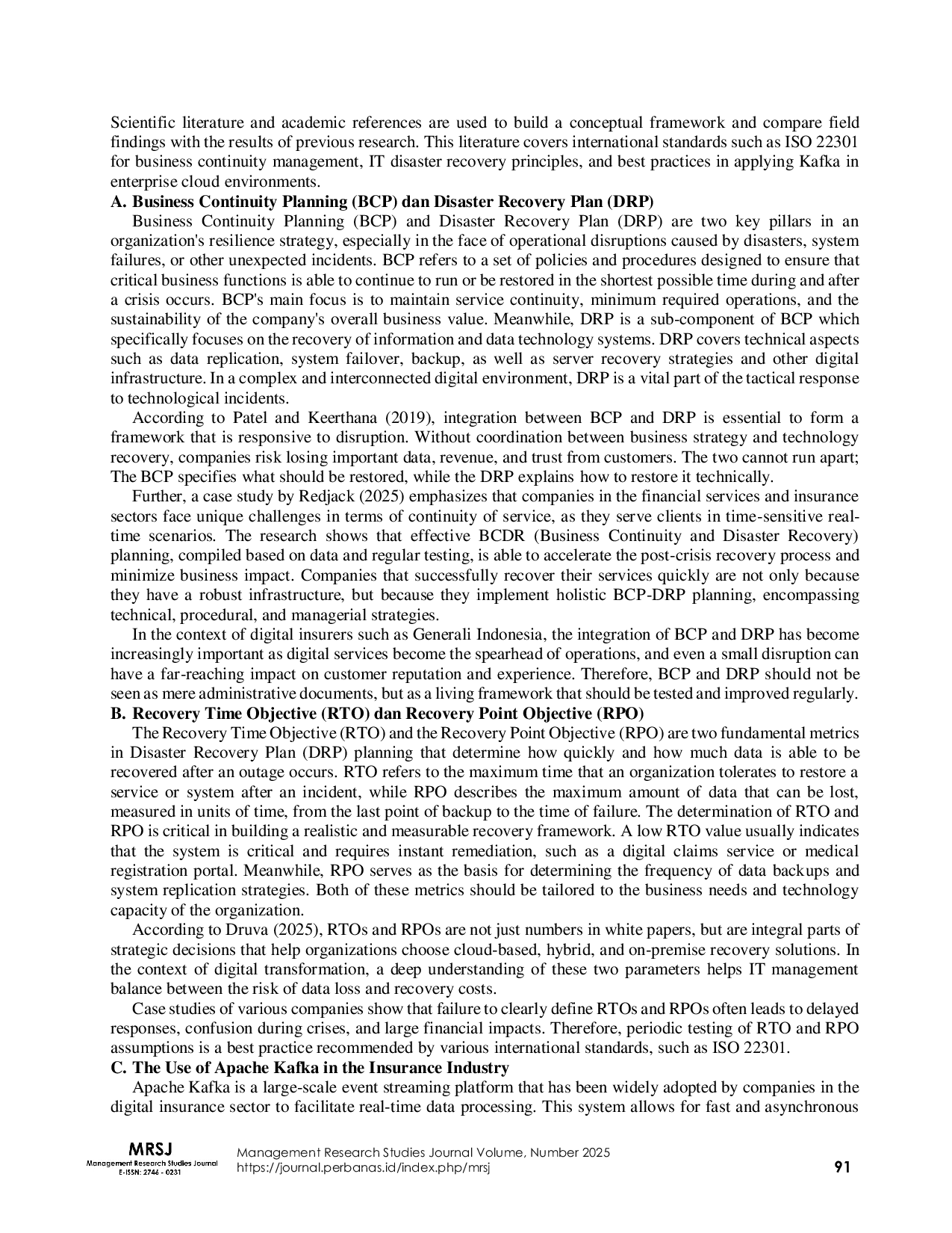 JURIS Operational Continuity in the Age of Digital Insurance Evaluating BCP and DRP Readiness in GHN System
