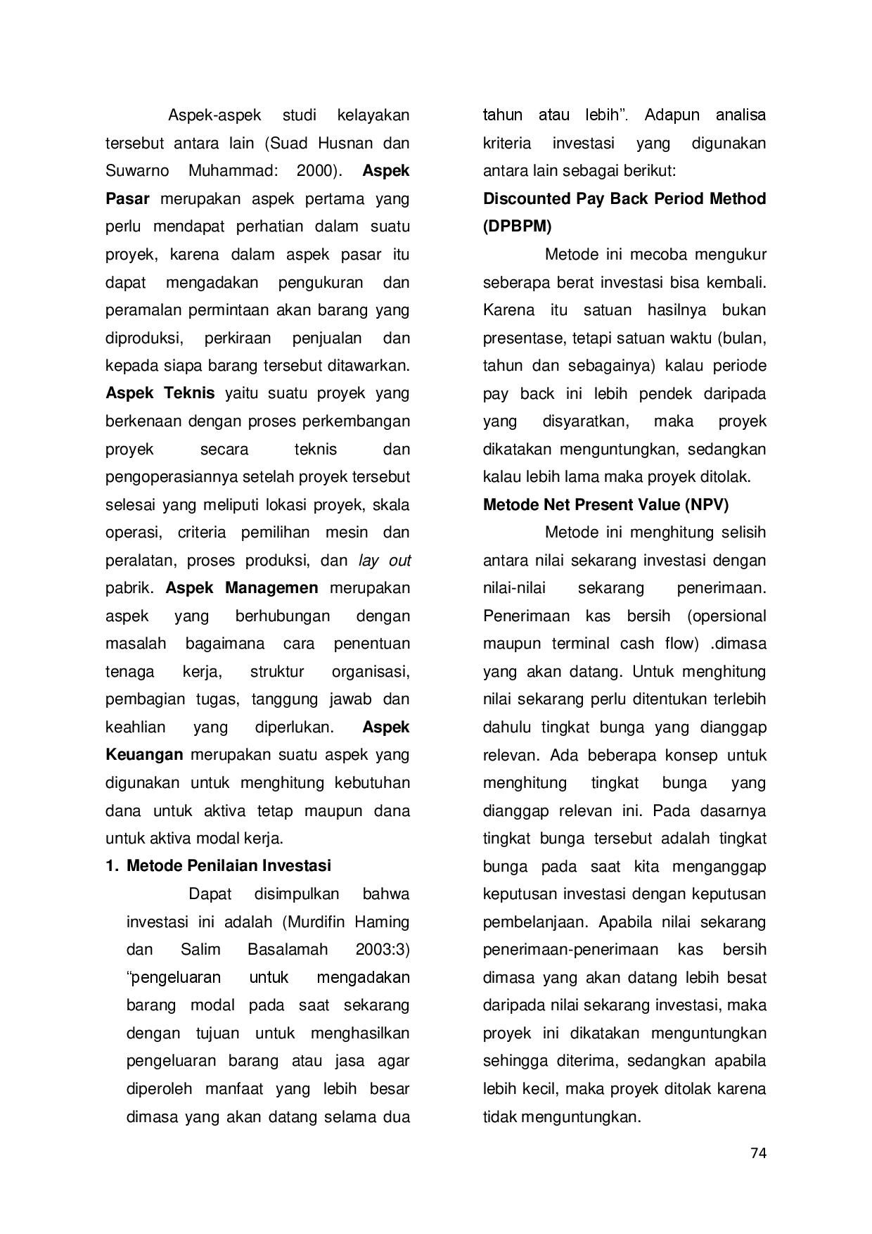 juris Analisis Kelayakan Usaha Pengembangan Produk Pada Industri Tape Singkong Di Desa Bajang Kecamatan Mlarak Kabupaten Ponorogo