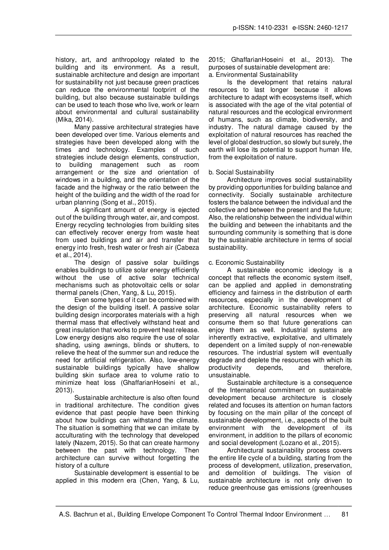 juris Building Envelope Component to Control Thermal Indoor Environment A Review
