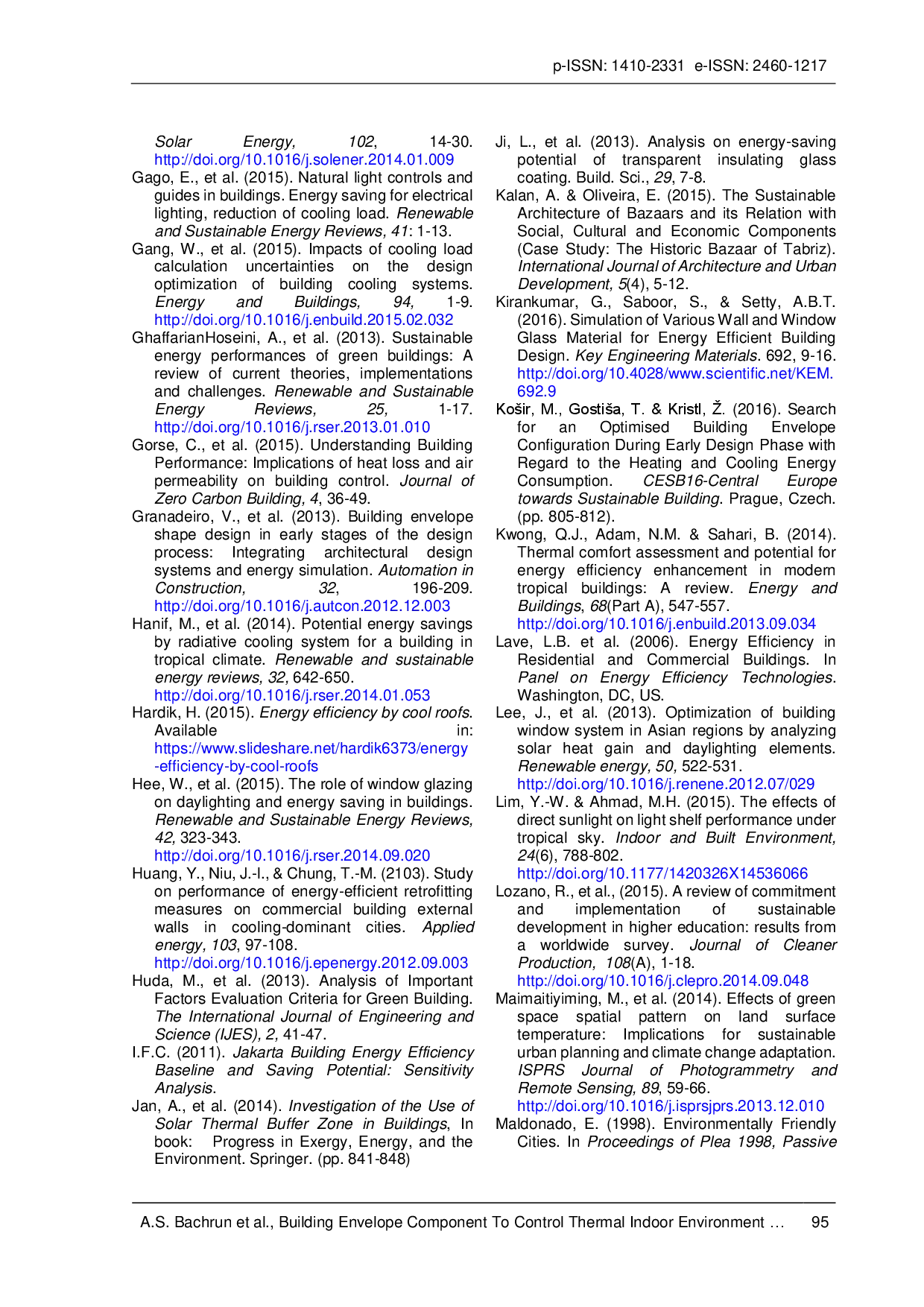 juris Building Envelope Component to Control Thermal Indoor Environment A Review