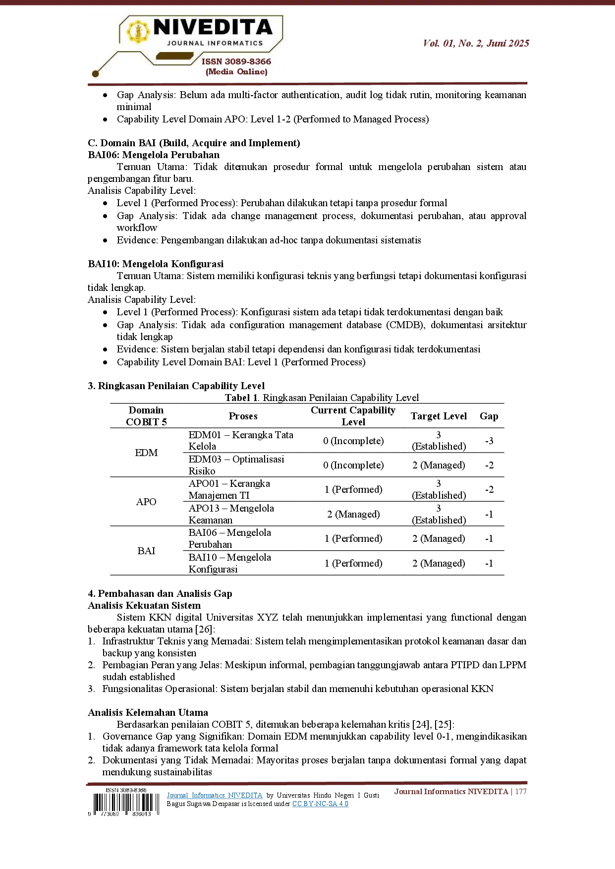 juris Evaluasi Kelembagaan dan Layanan Sistem Digital KKN Di Universitas XYZ Dengan Pendekatan Kerangka Tata Kelola Informasi